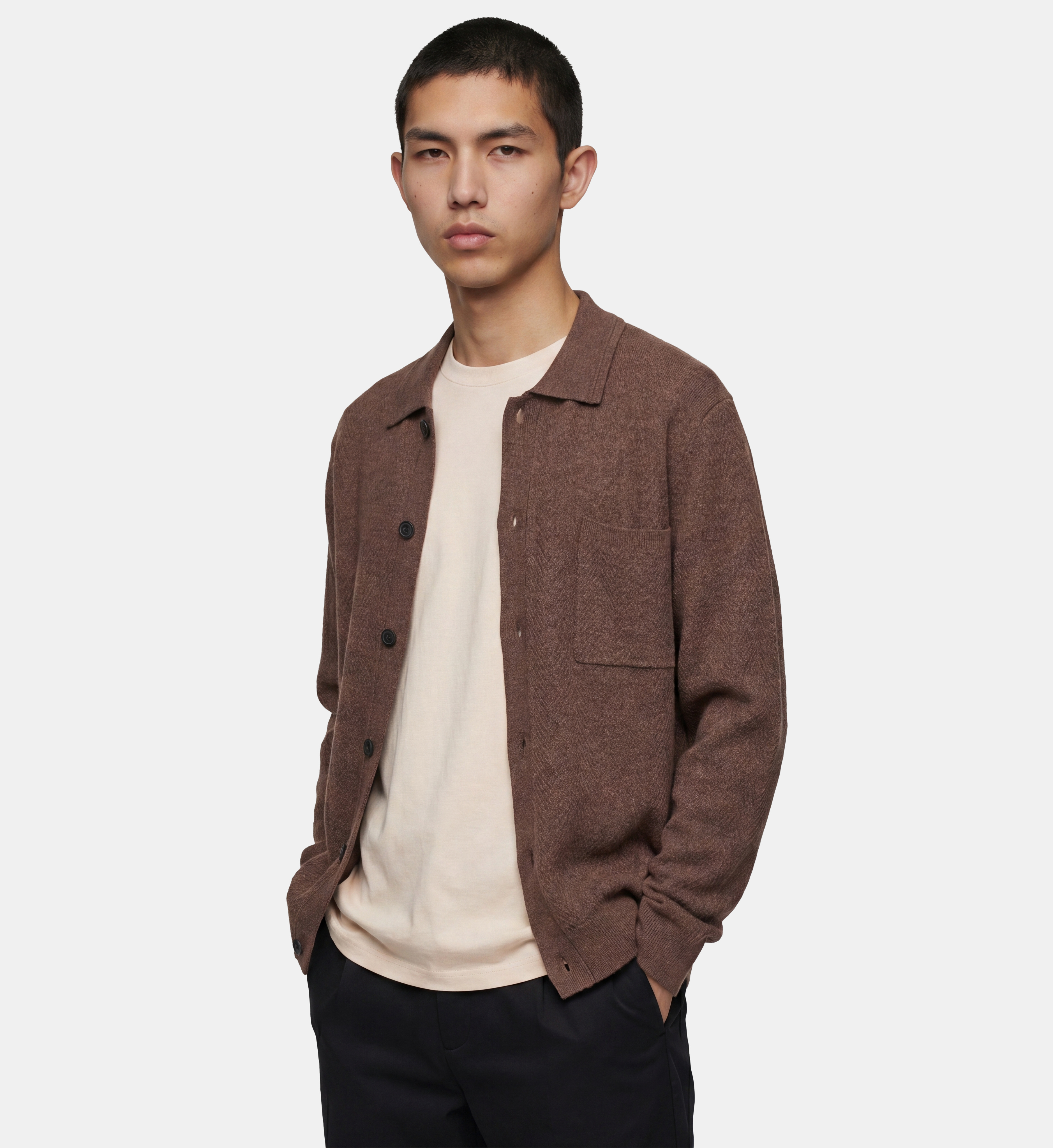 Gilet polo tologan laine chevrons, GALERIES LAFAYETTE