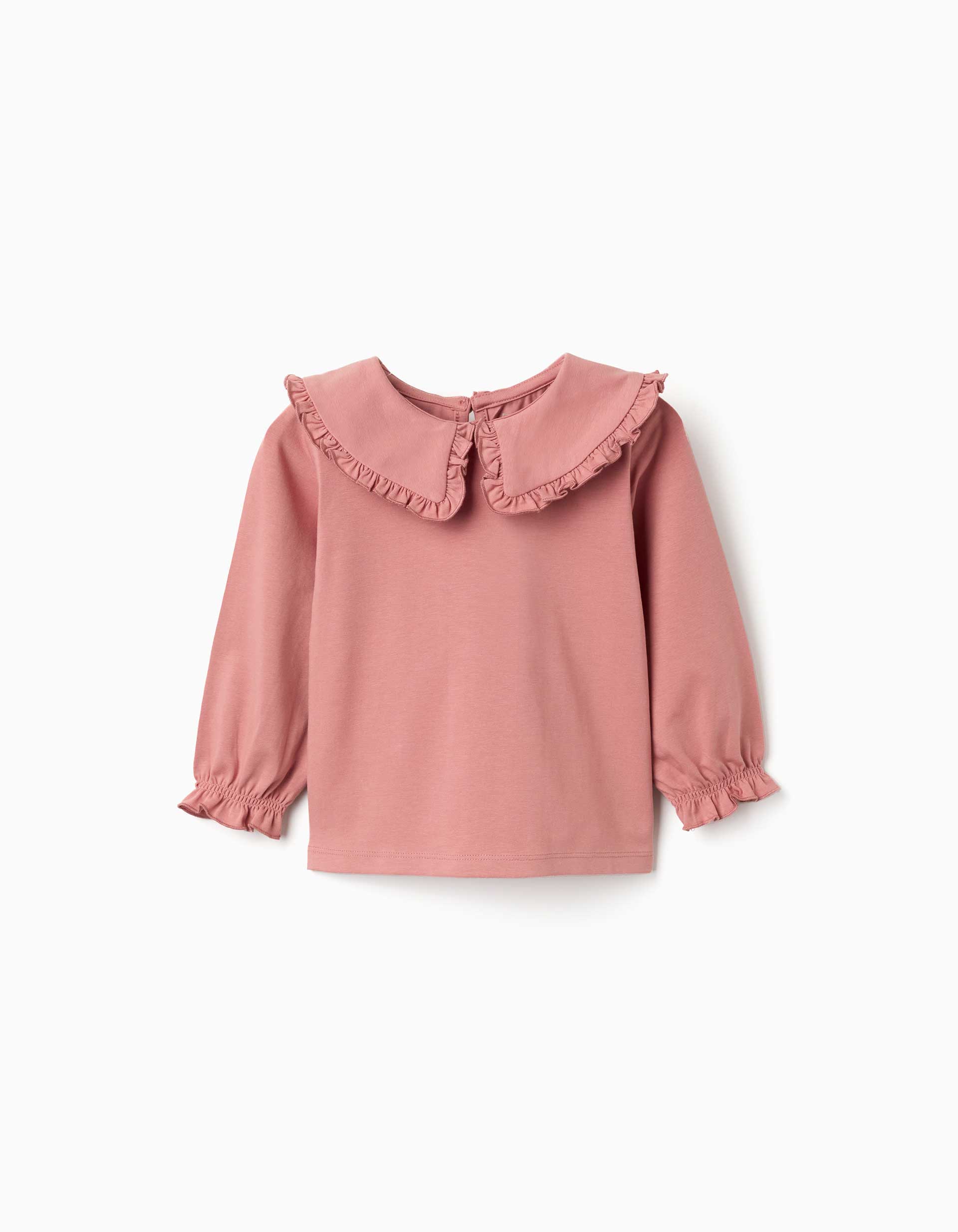 T-shirt en coton à manches longues avec volants, ZIPPY