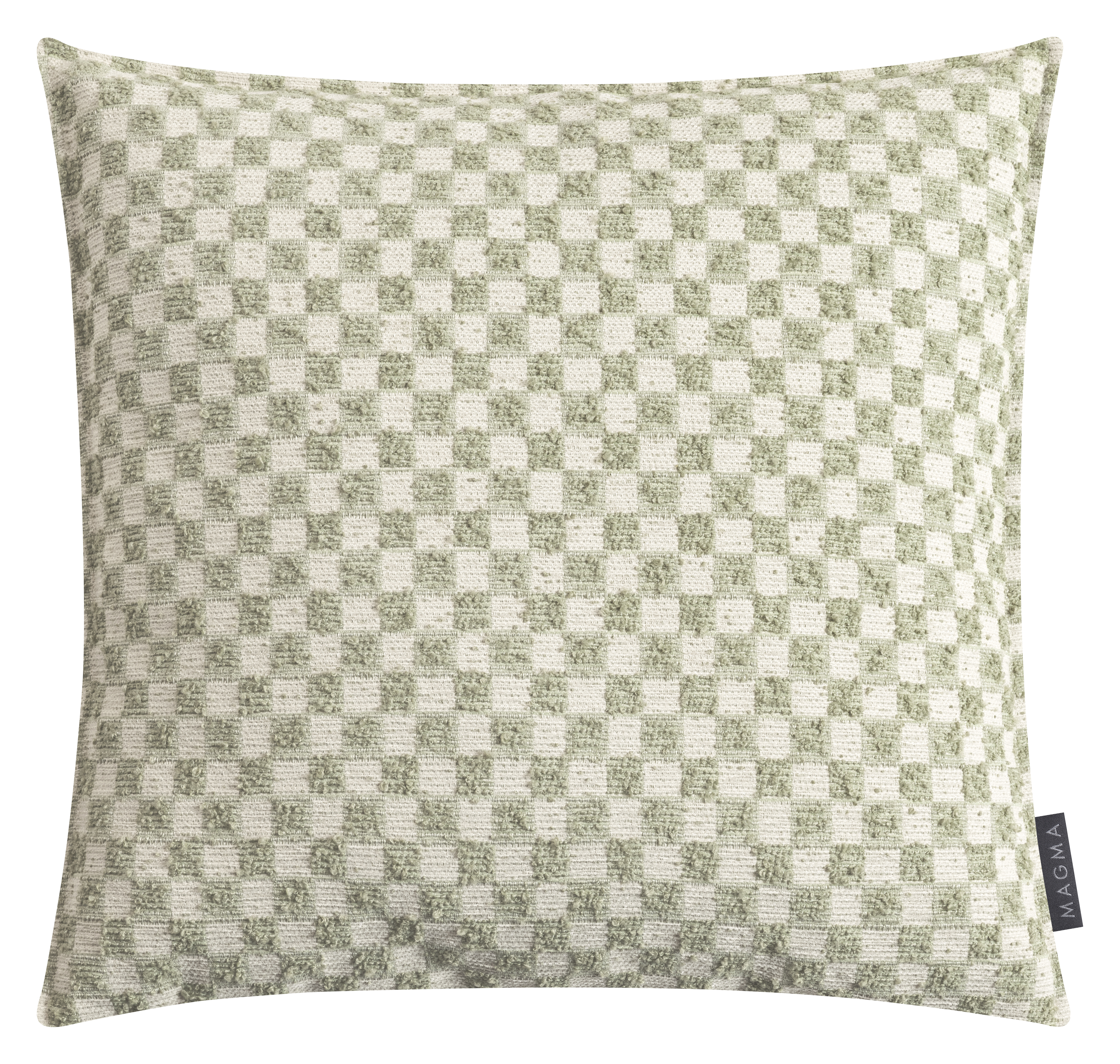 Housse de coussin jacquard carreaux KIMI, MAGMA HEIMTEX