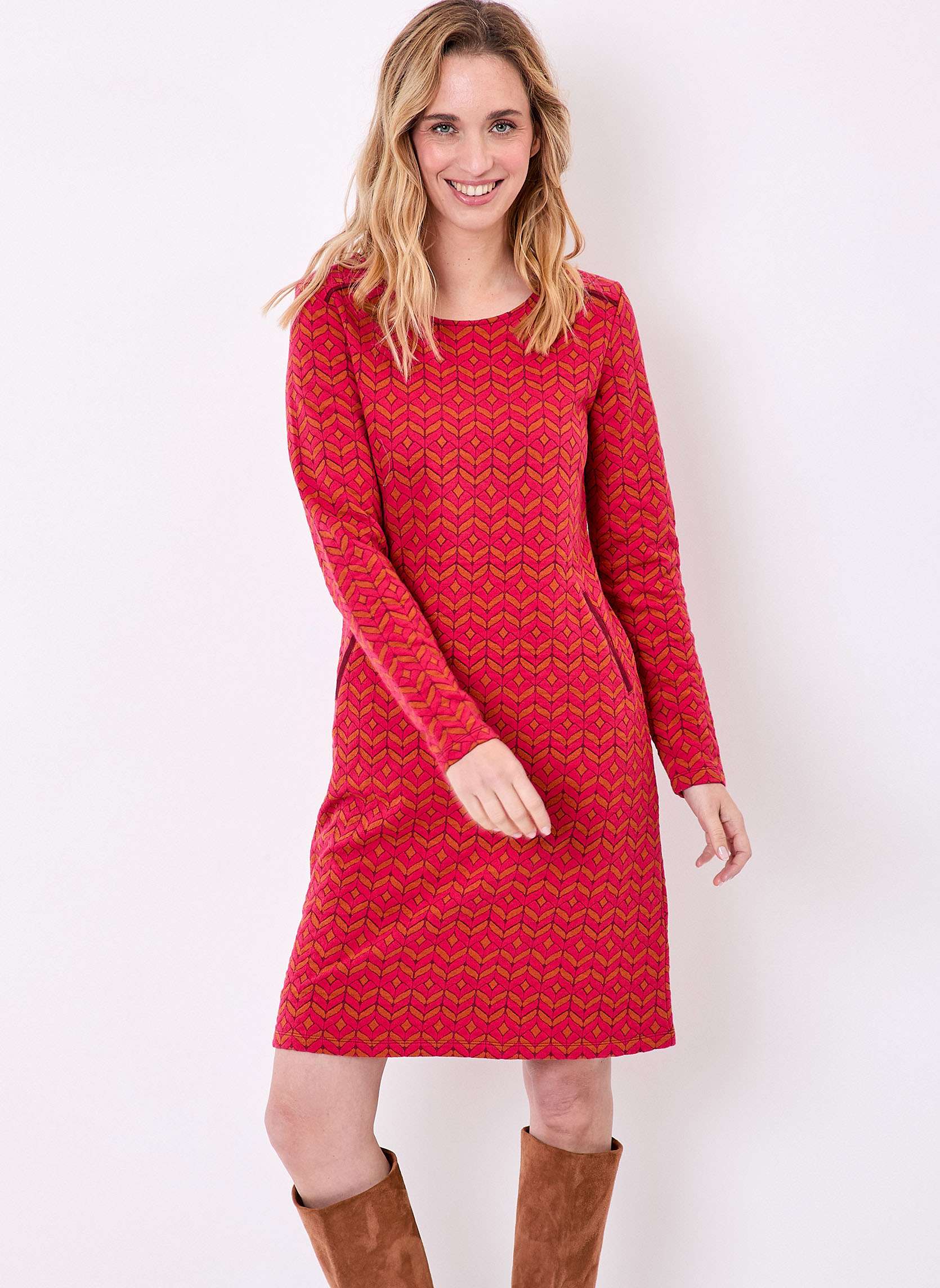 Robe courte maille jacquard PADMA, LA FIANCÉE
