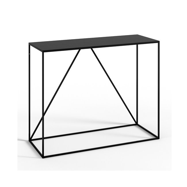 Romy Small Metal Console Table, black, AM.PM