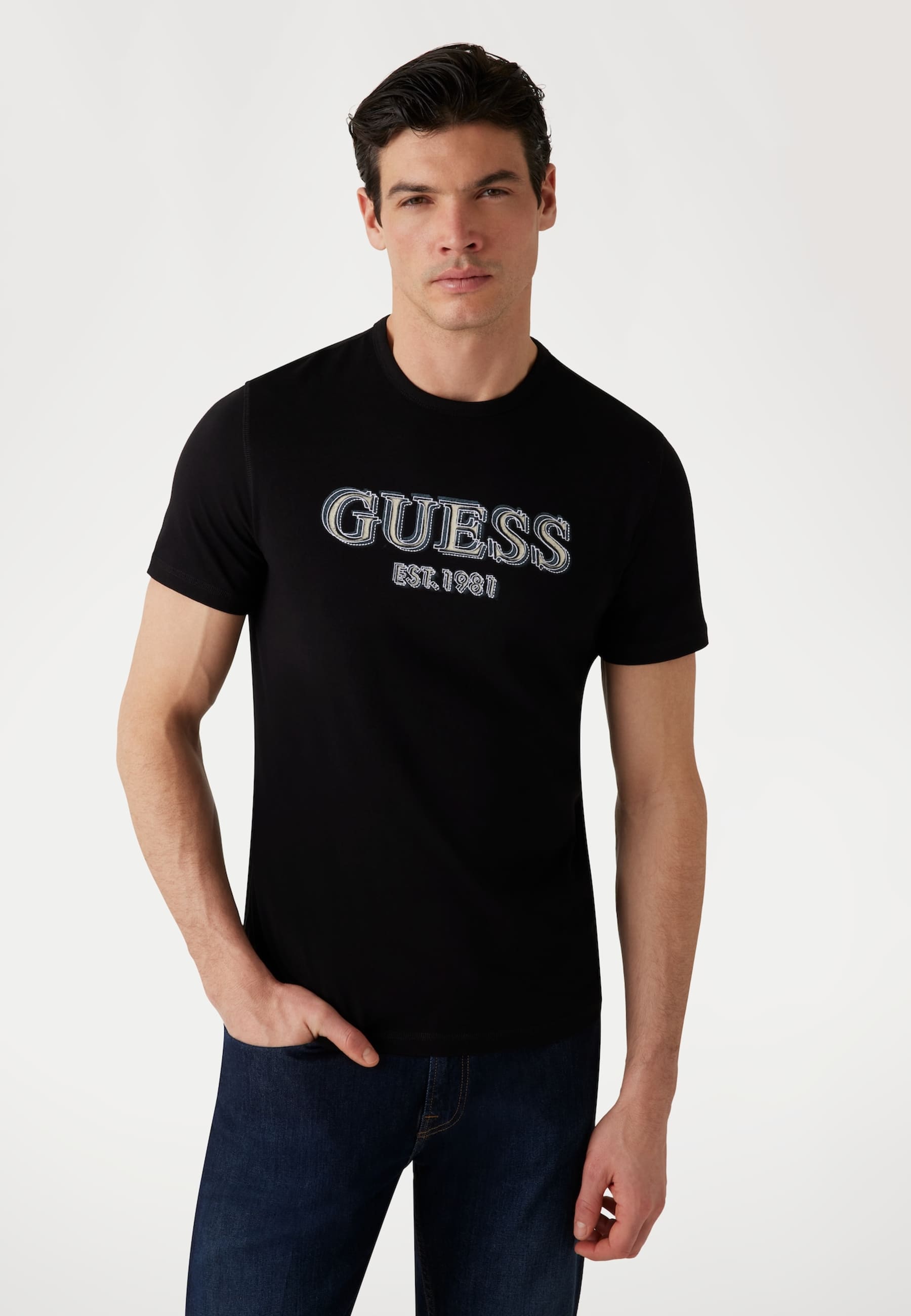 T-Shirt Logo Frontal, GUESS