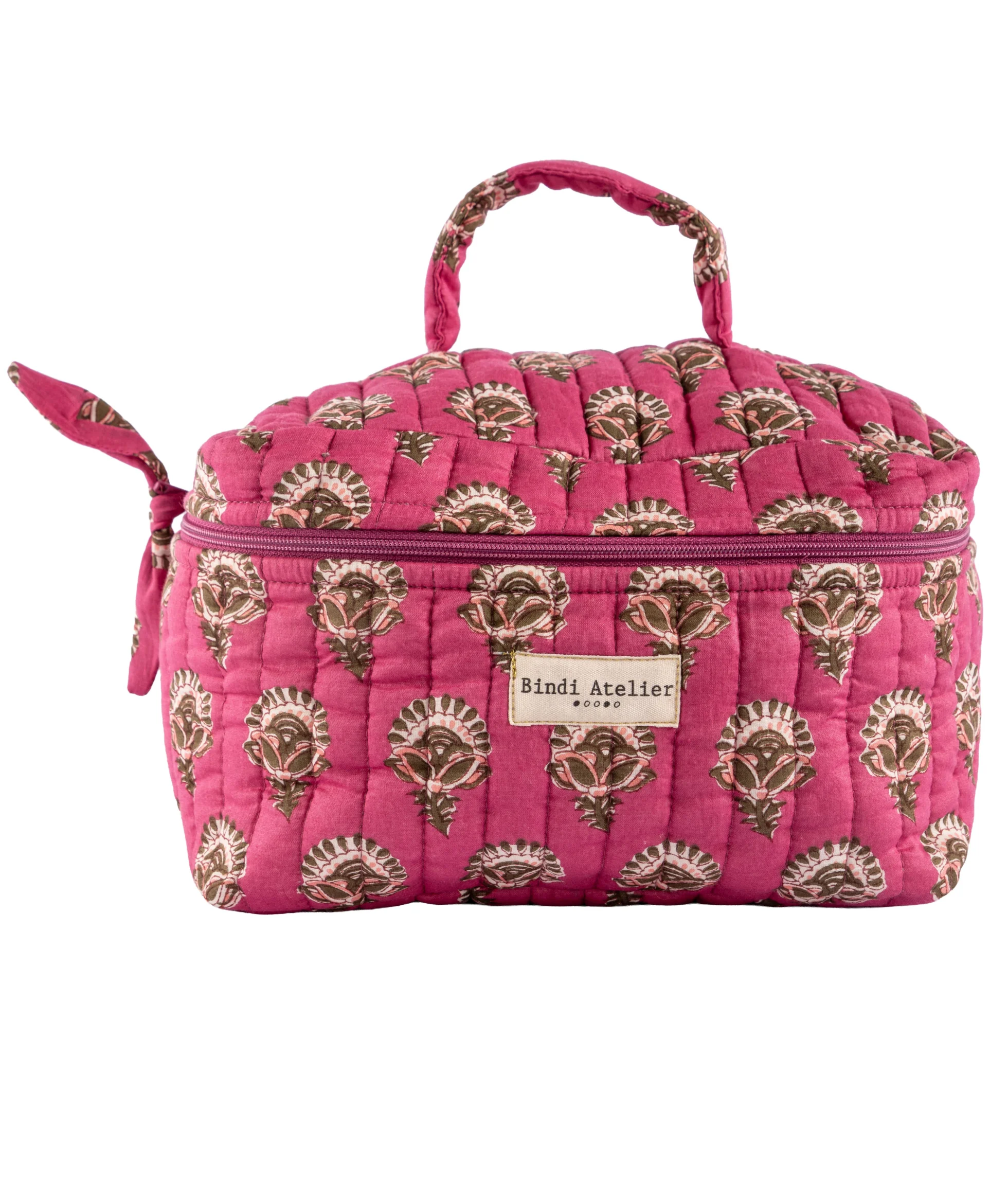 Trousse vanity en coton matelassé Aarti, BINDI ATELIER