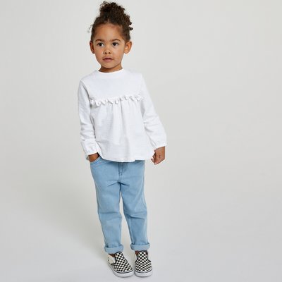 Pack of 2 T-Shirts with Ruffle and Long Sleeves in Cotton LA REDOUTE COLLECTIONS