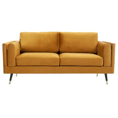 Canapé design 2-3 places en tissu velours , bois  et métal  STING MILIBOO