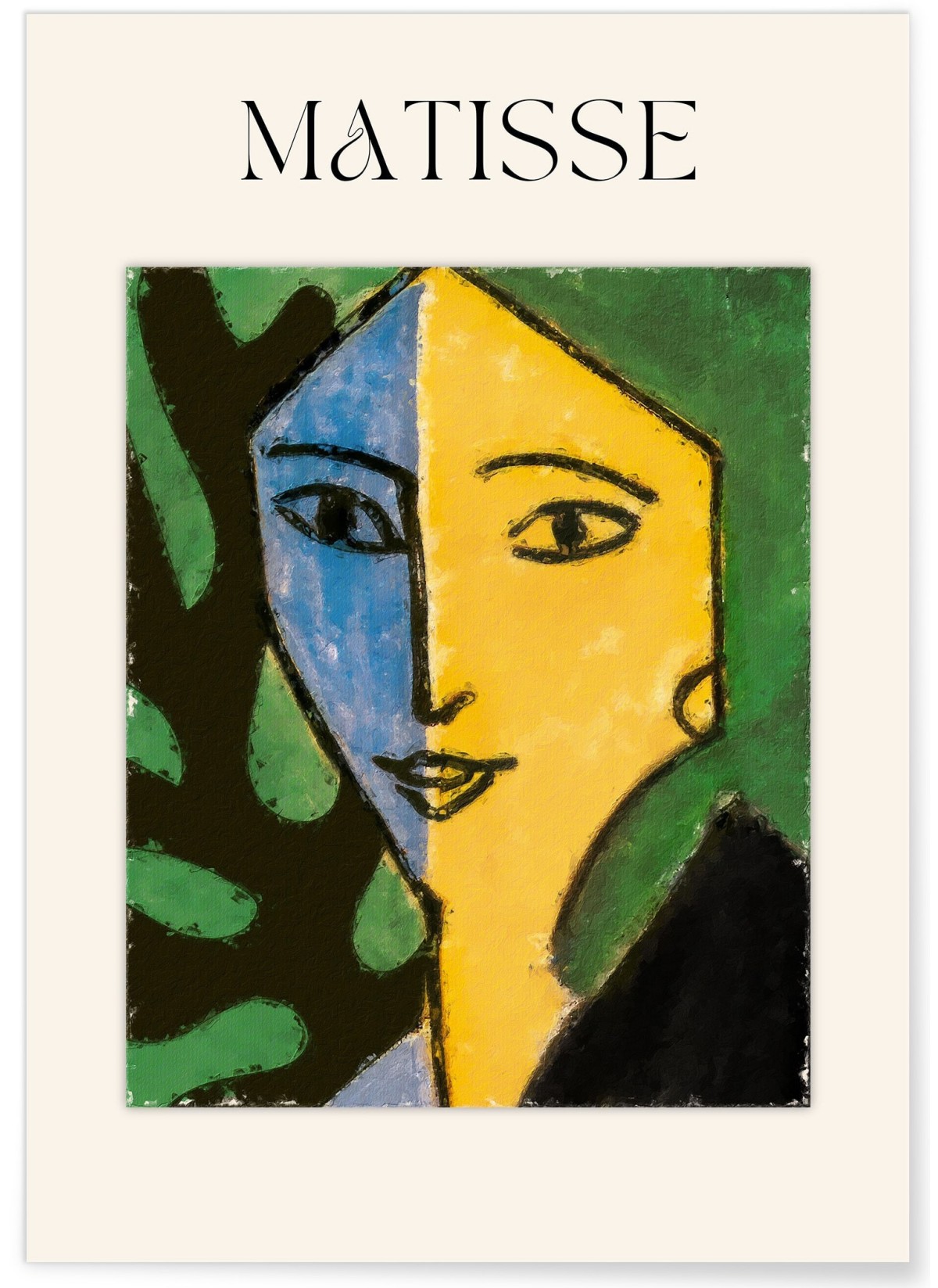 Affiche Matisse - Portrait Coloré, L'AFFICHERIE