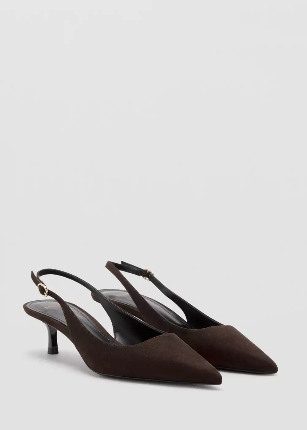 Chaussures talon kitten heel pointues, MANGO