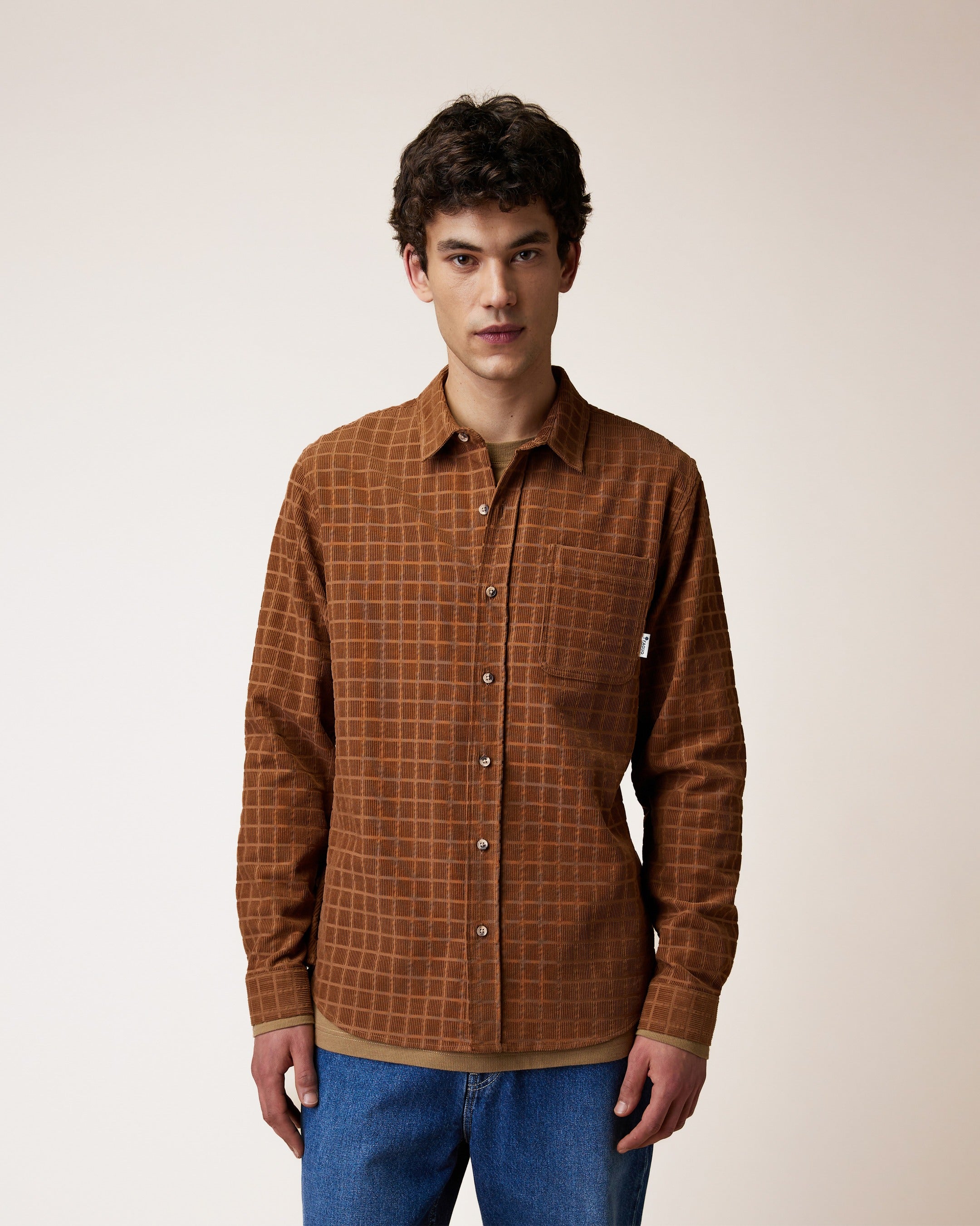 Chemise en velours, FAGUO