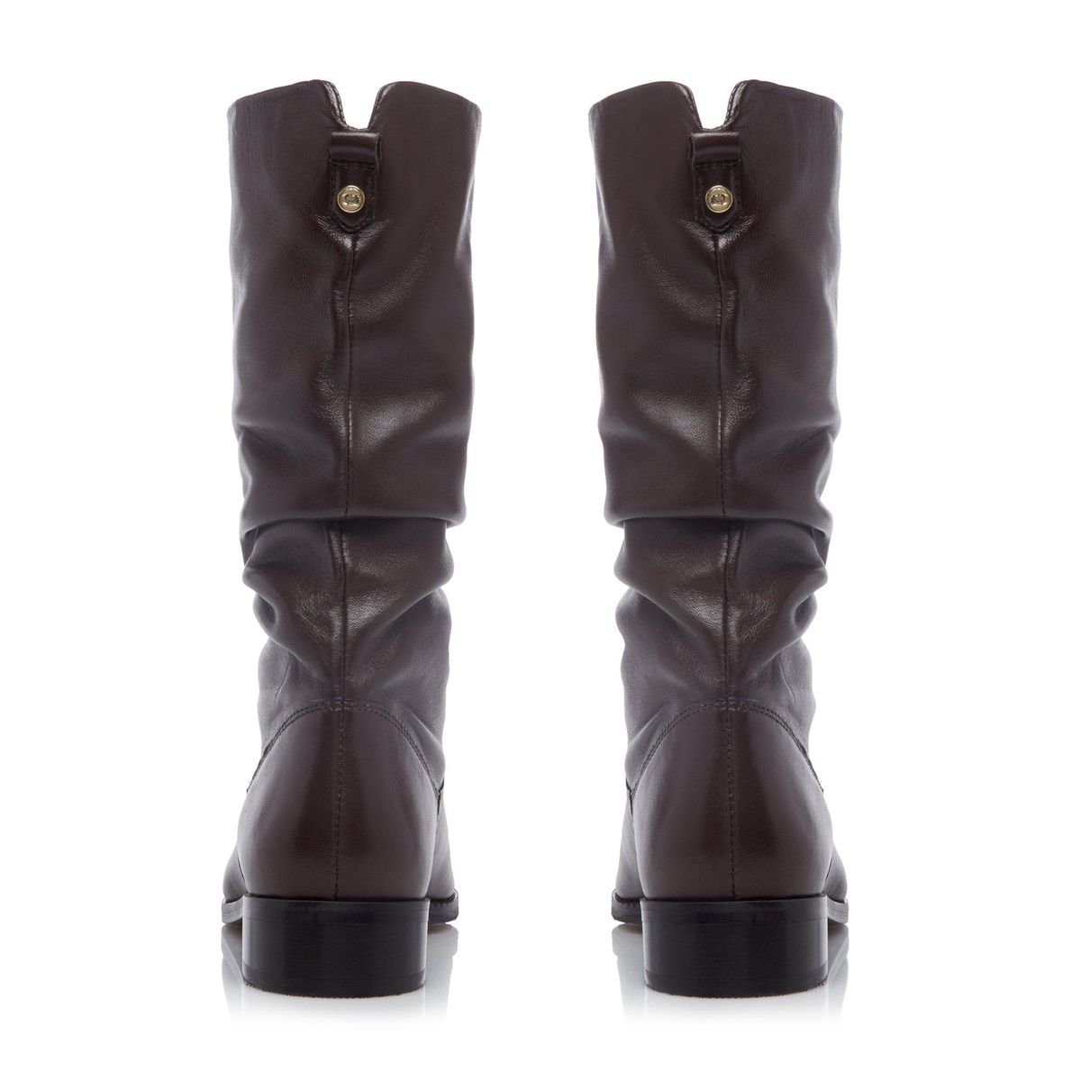 dune ruched calf boots