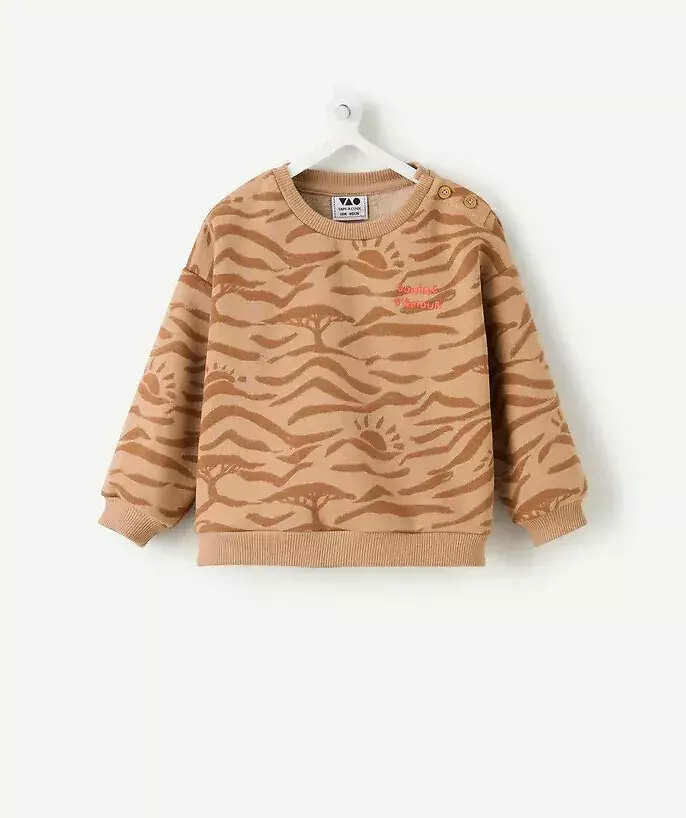Sweat col rond en molleton, TAPE A L'OEIL