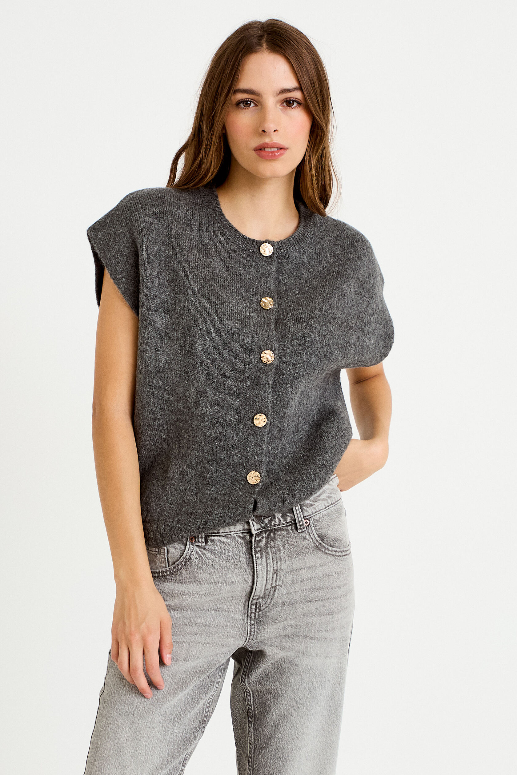 Gilet ample sans manches, CACHE CACHE
