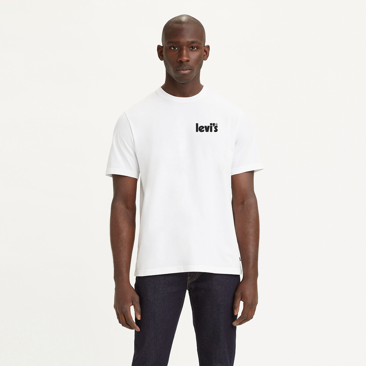 Logo print cotton t shirt with short sleeves and crew neck Levi s