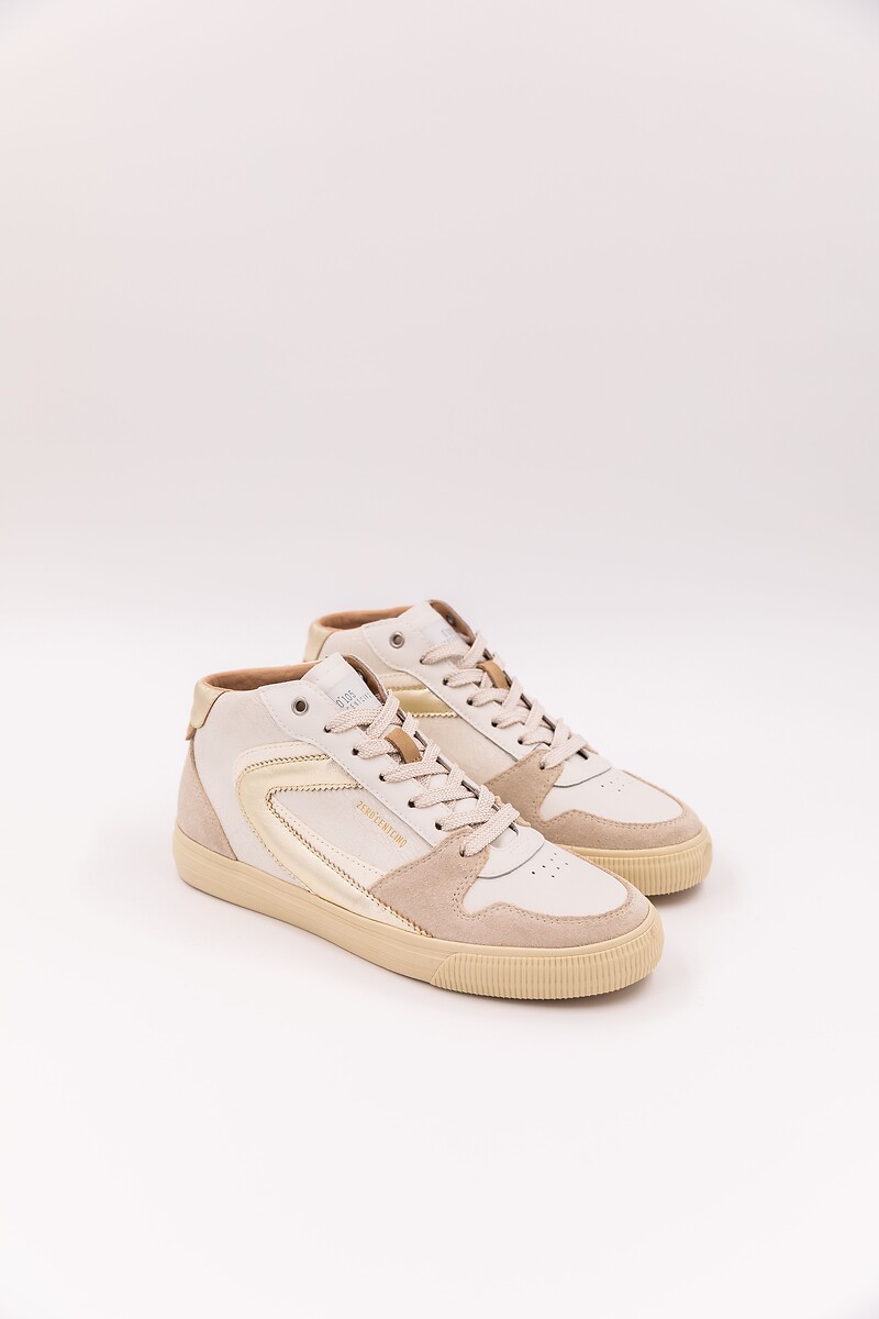 Jade High Top Trainers in Leather, ZERO 105