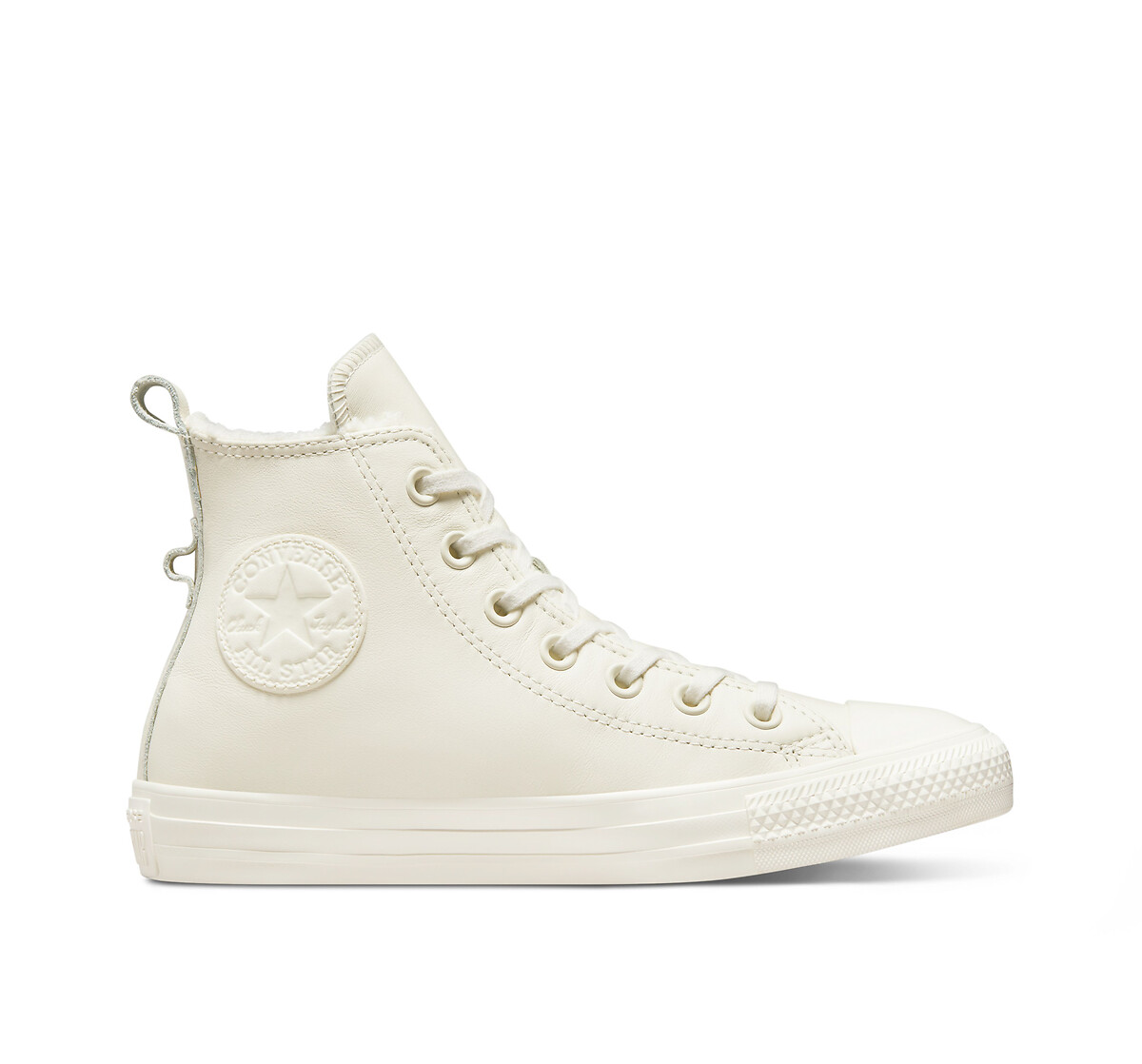 chuck taylor all star cozy utility leather high top trainers