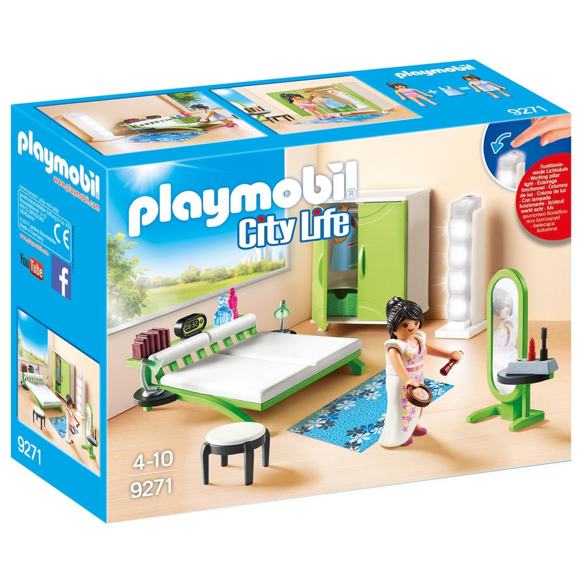 Playmobil 9271 chambre avec espace maquillage - city life- famille