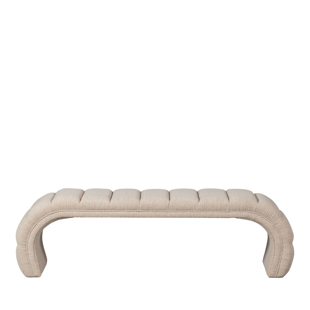 Banc en tissu L160cm- TRAFFIC, WOOOD