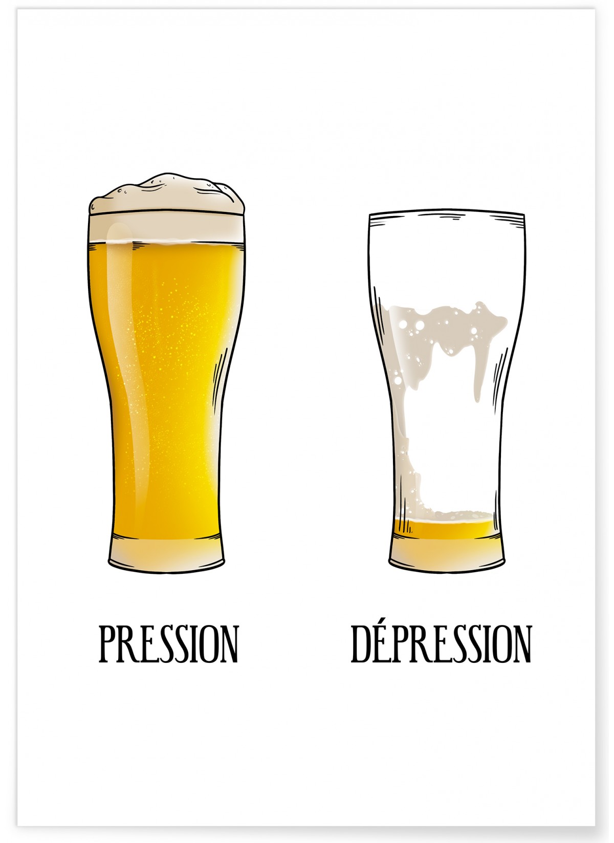 Affiche 'Pression/Dépression', L'AFFICHERIE
