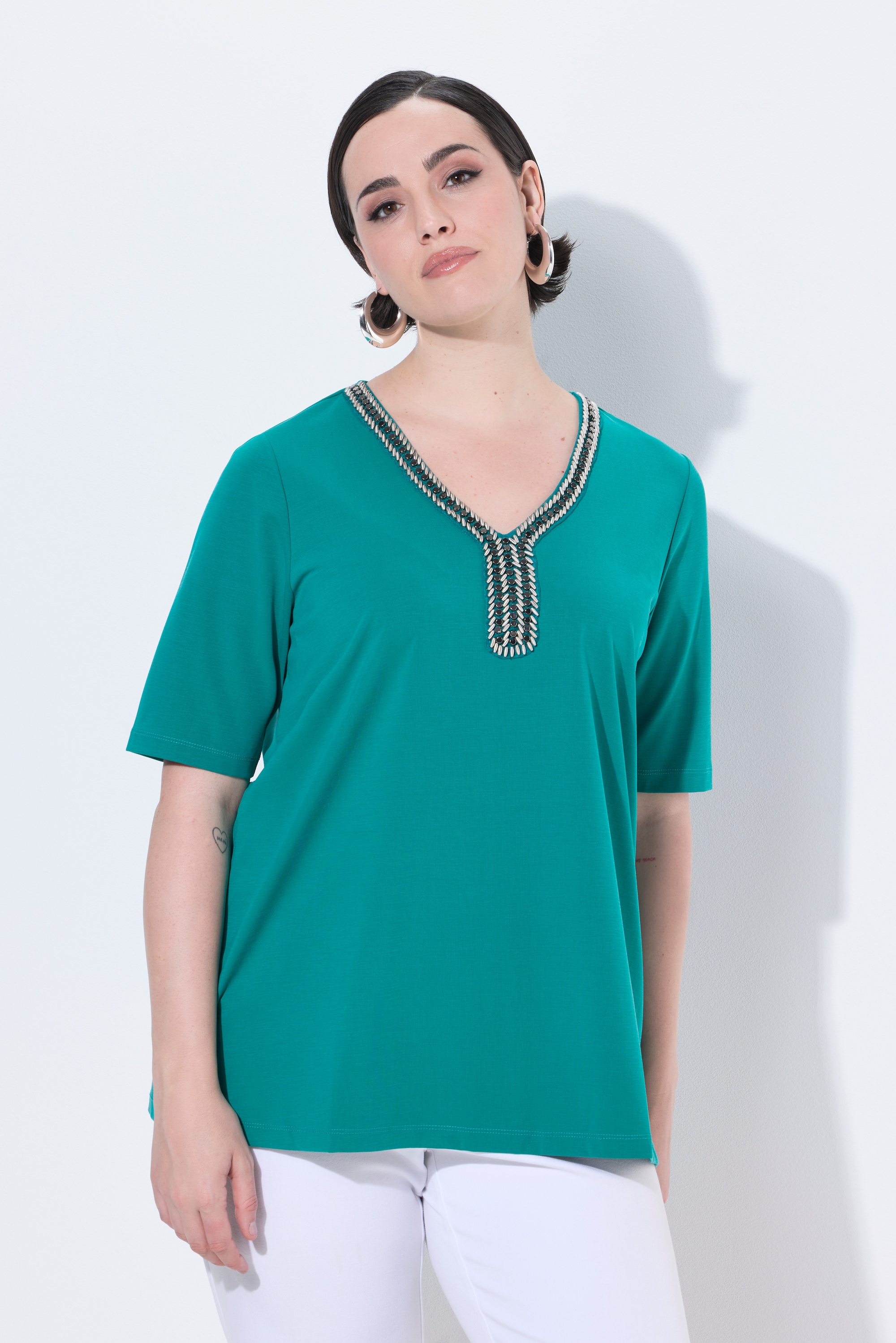 T-shirt manches courtes et décolleté, ULLA POPKEN