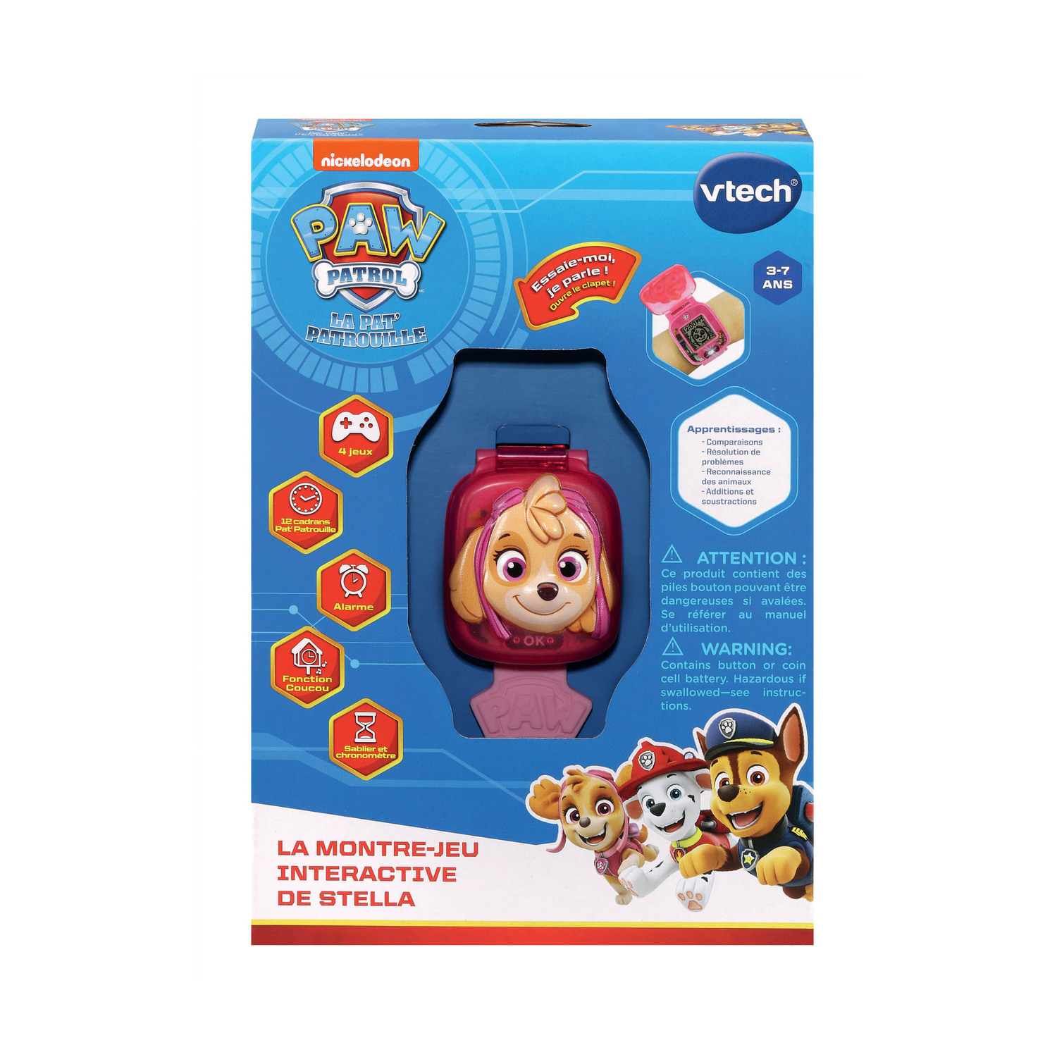 Pat Patrouille - La Montre-jeu Interactive De Stella (refresh 3d), VTECH