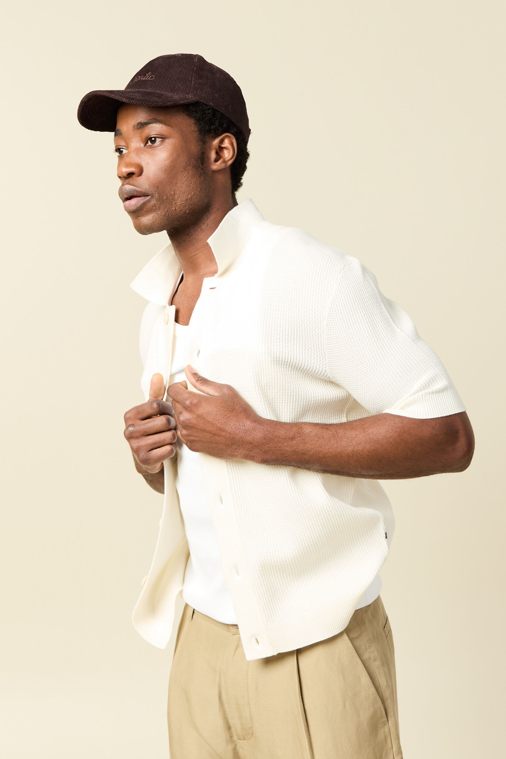 Chemise manches courtes col polo, BONOBO