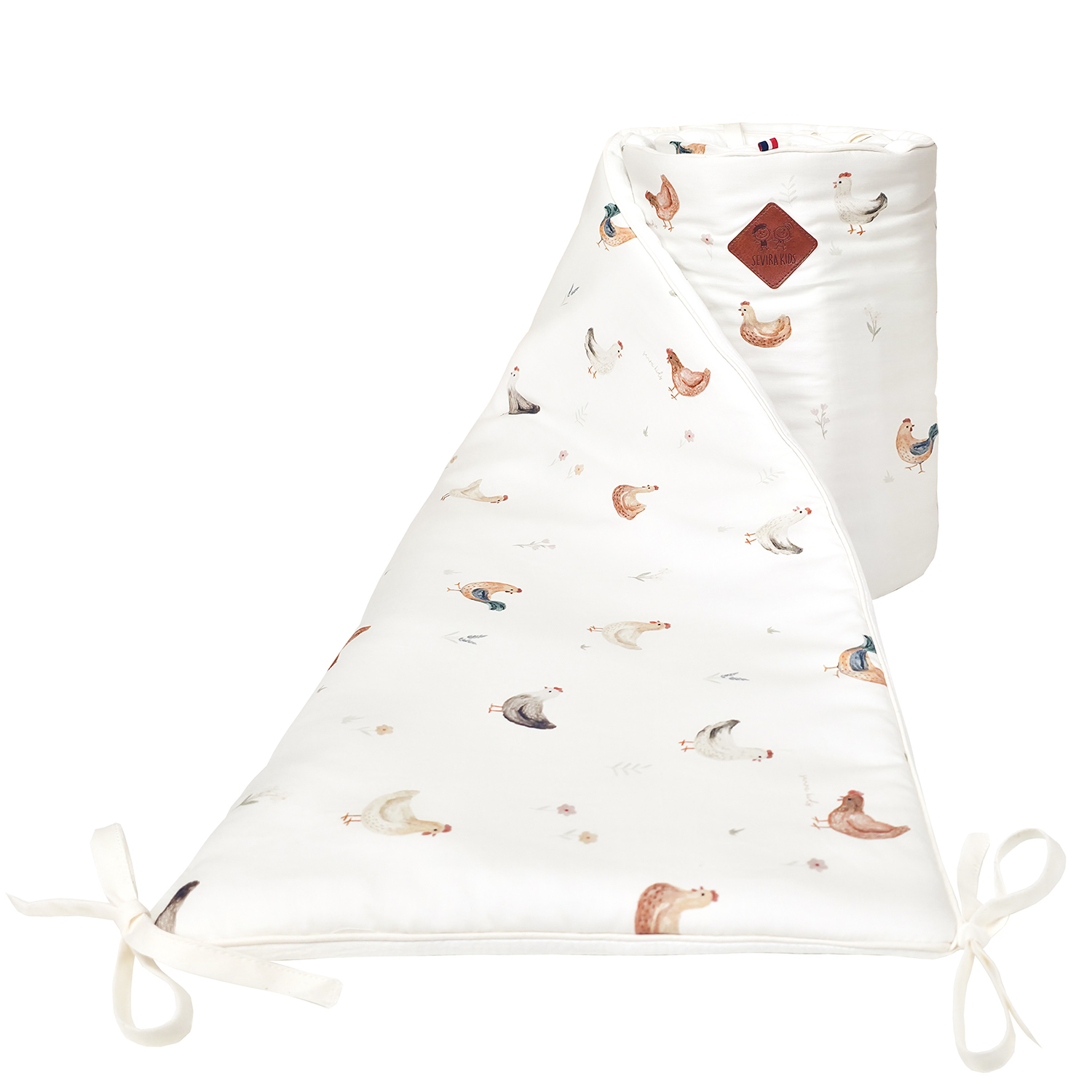 Tour de lit universel en gaze de coton GALLINA, SEVIRA KIDS