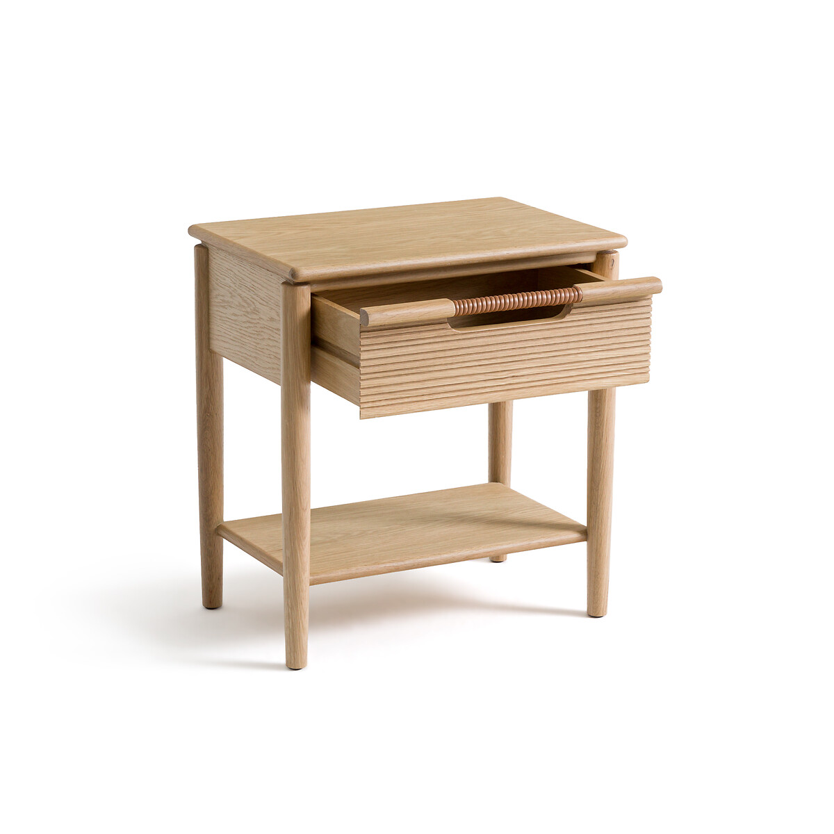 Kmart oak top bedside table