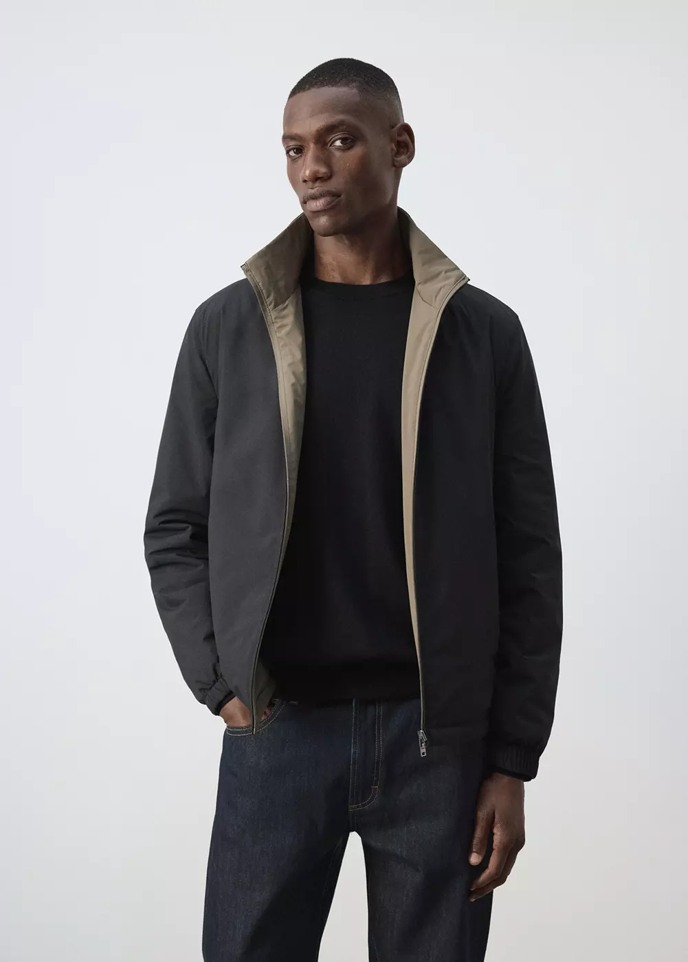 Veste matelassée déperlante et réversible, MANGO MAN