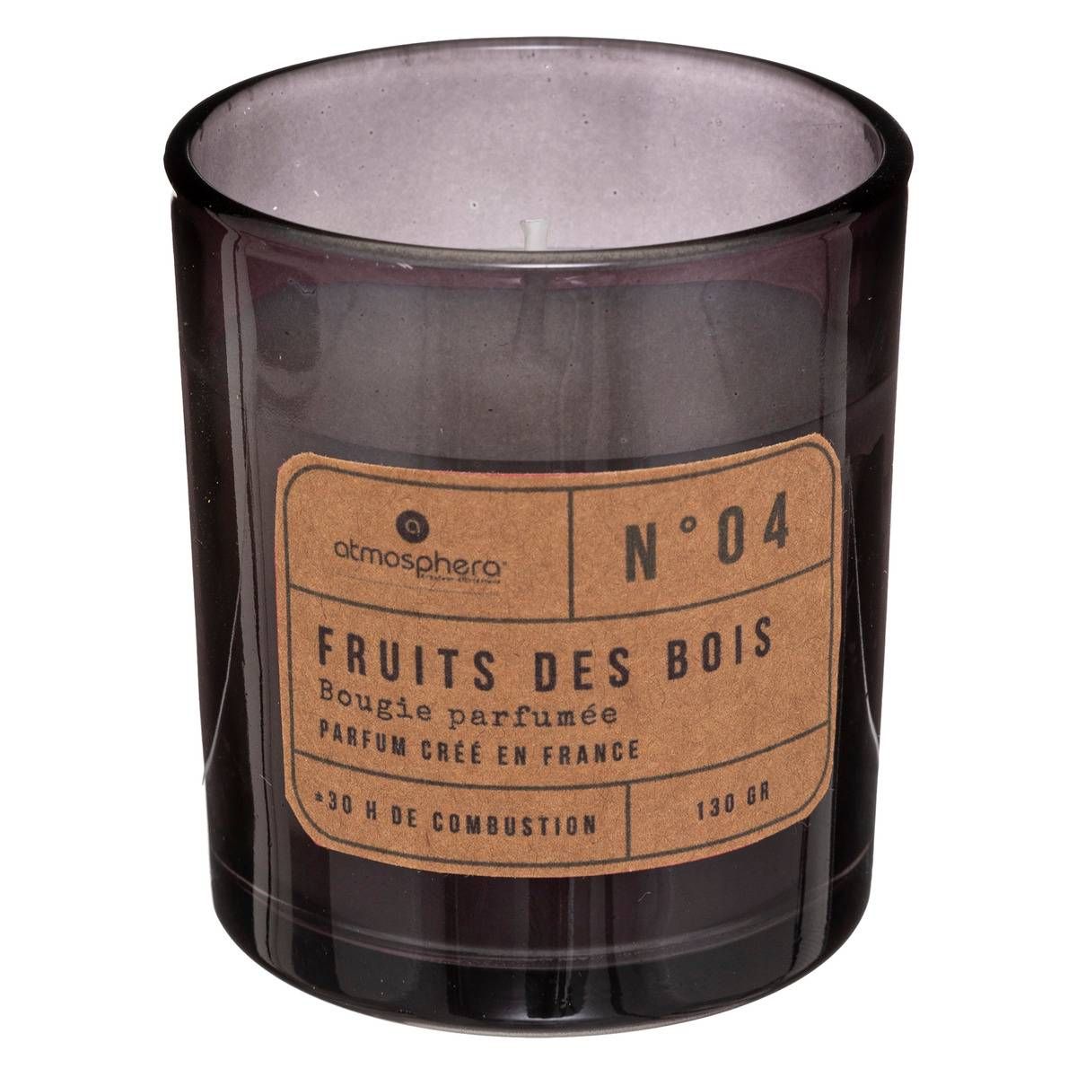 Atmosphera Bougie Parfumée Fruits Rouges 500g – Parfum Gourmand Et Longue Durée 40h
