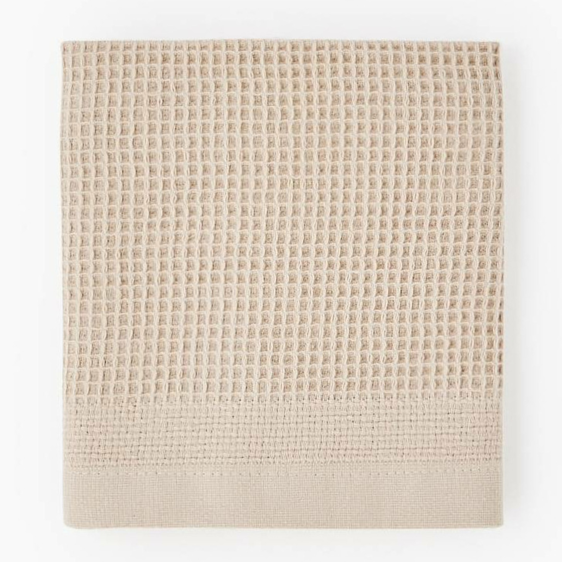 Serviette invité nid d'abeille, 30x50cm, 100% coton bio, MONOPRIX