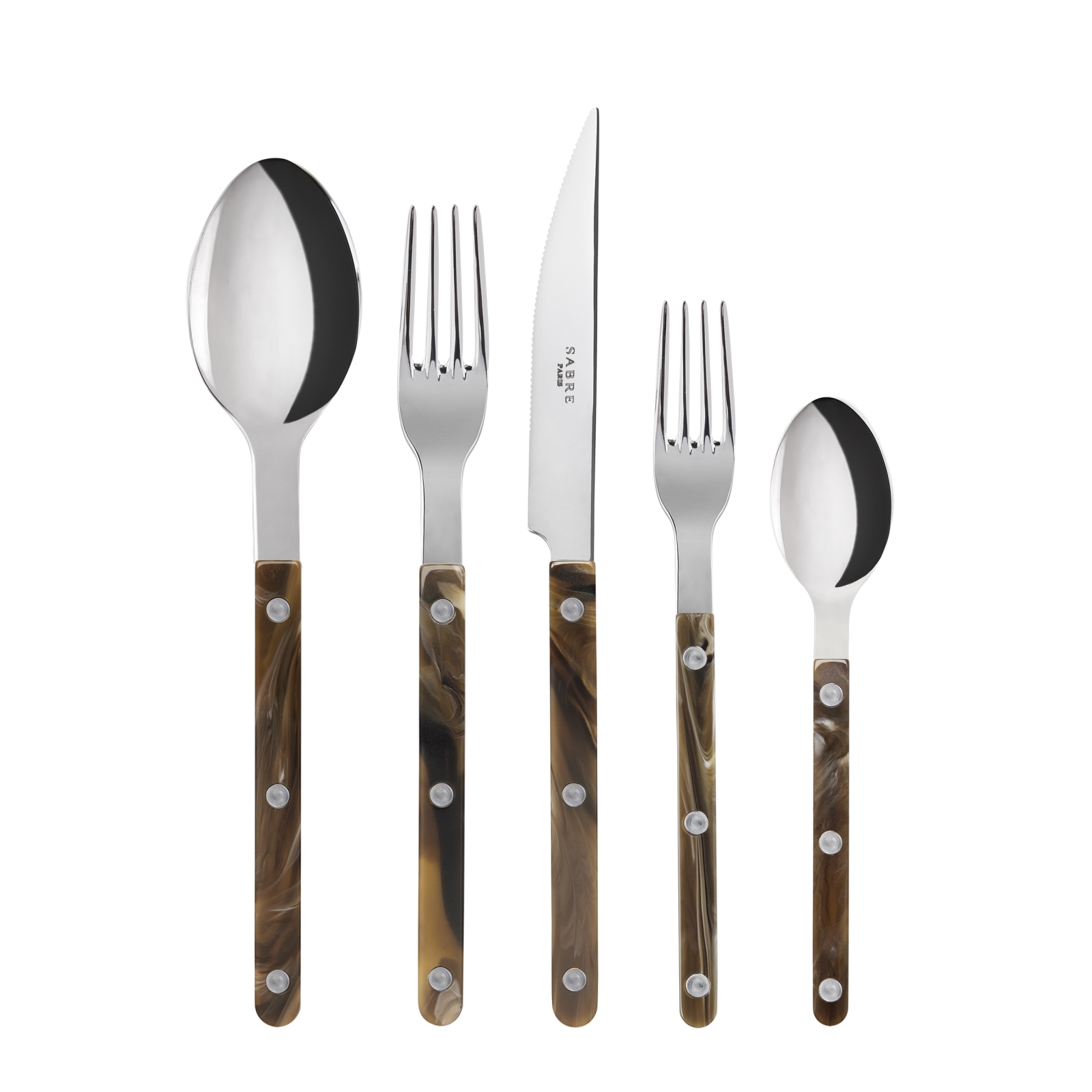 Set de 5 couverts de table, Bistrot Buffle, SABRE