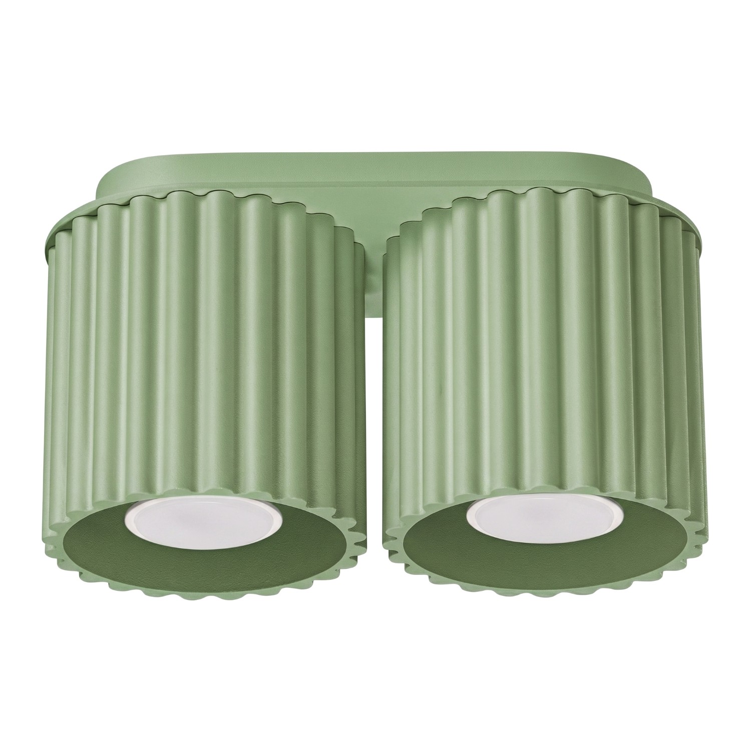 Plafonnier Aluminium Sauge GU10 2 AURA, EDEN