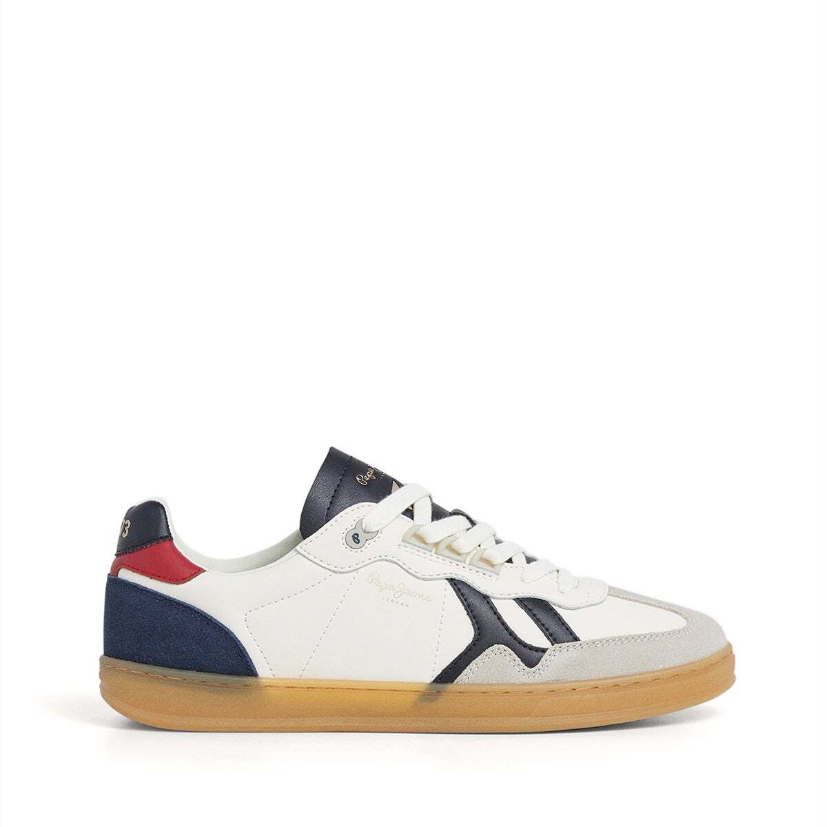 Baskets En Cuir Avec Détails En Daim- Ball, PEPE JEANS