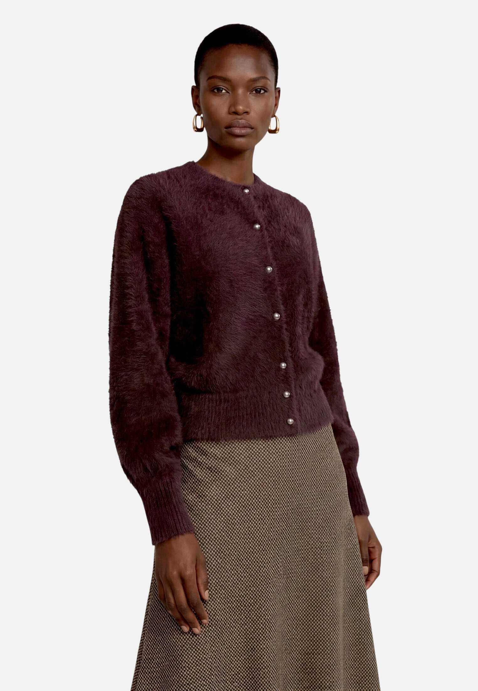 Cardigan en maille à manches chauve-souris, ZERO