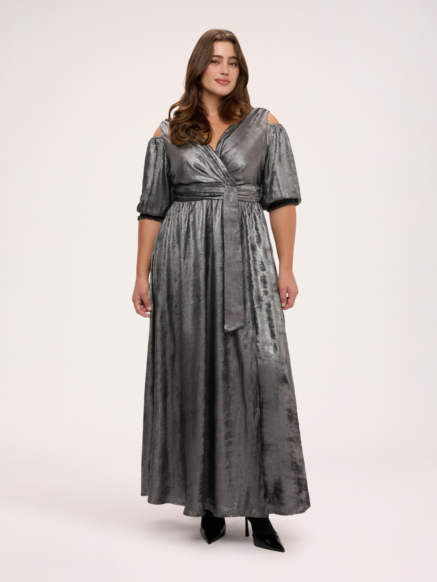 Robe croisée avec cut out, FIORELLA RUBINO