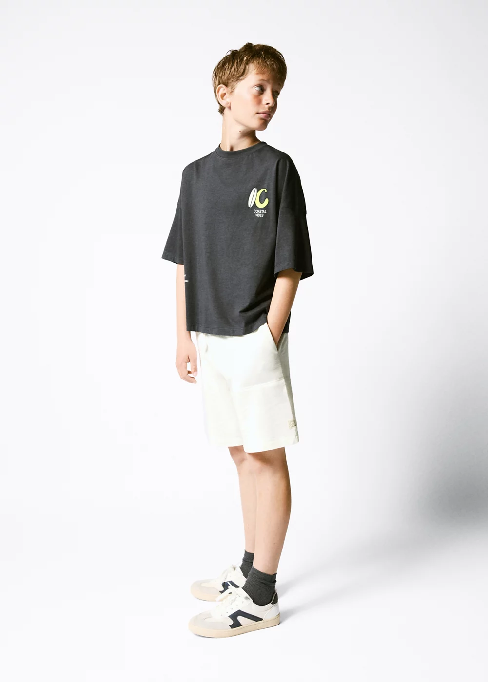 Bermuda coton cordon, MANGO KIDS
