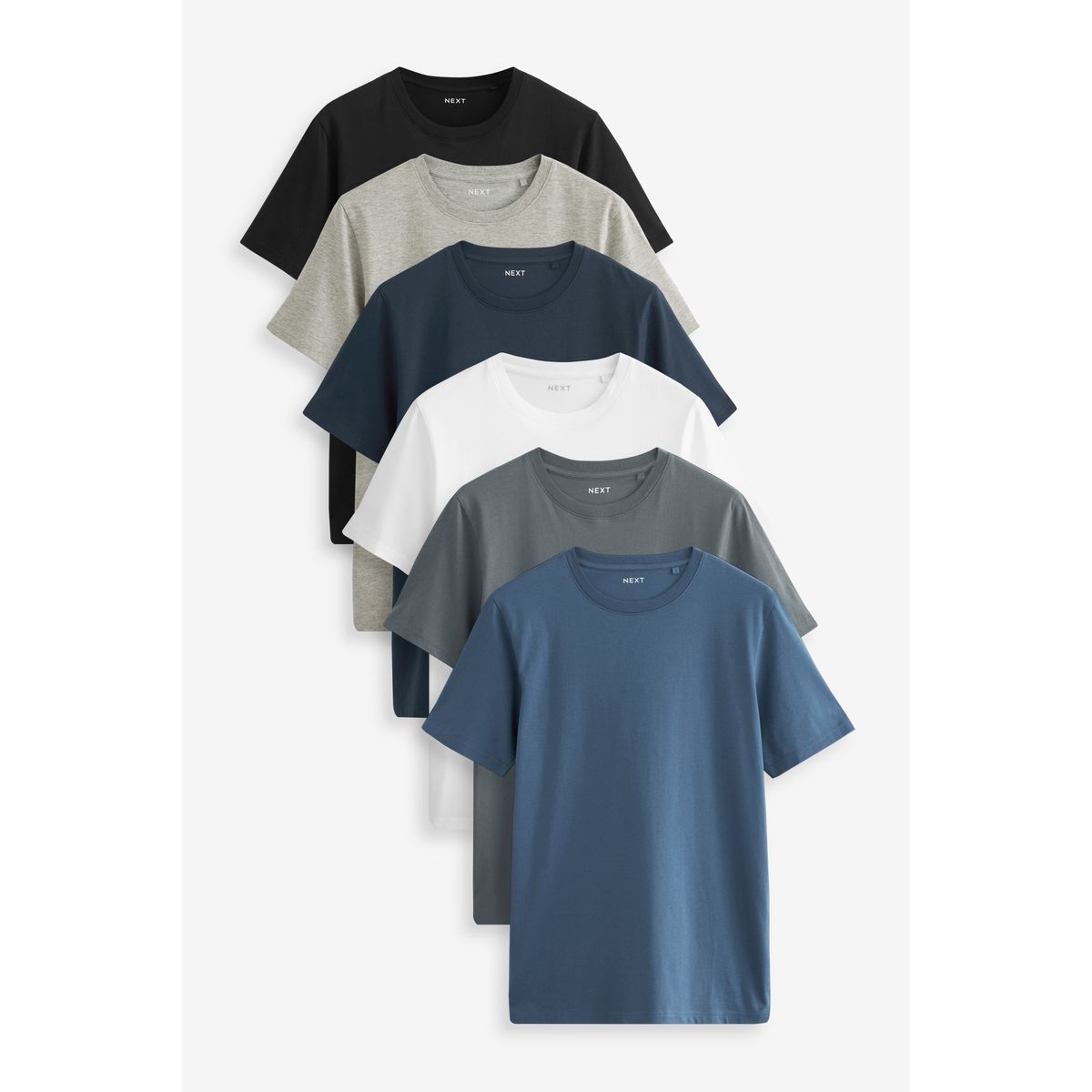 T-Shirtscoupe slim, lot de 6, NEXT