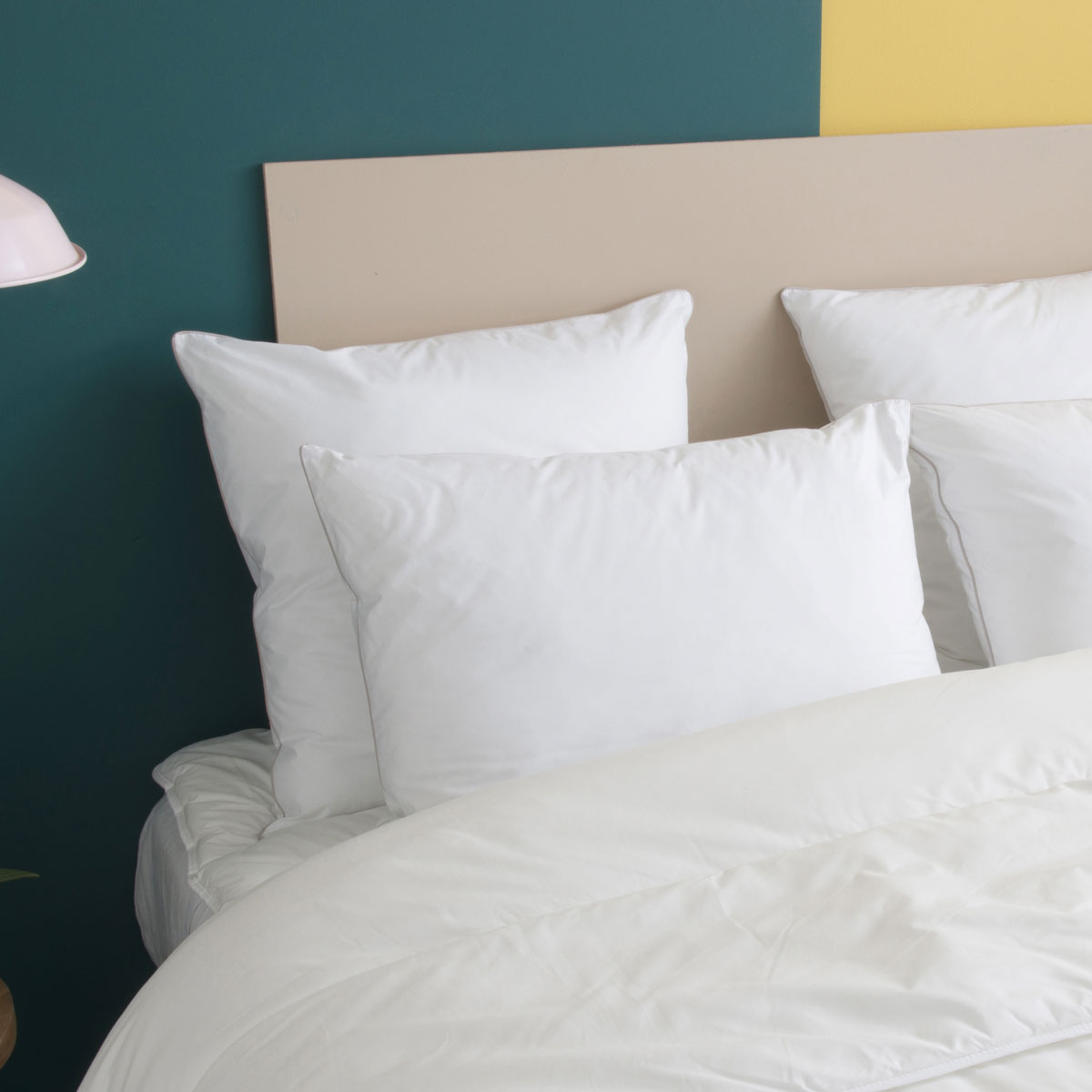 Oreiller MOELLEUX Toucher Duvet - Coton - Arsène, WAKE ME GREEN