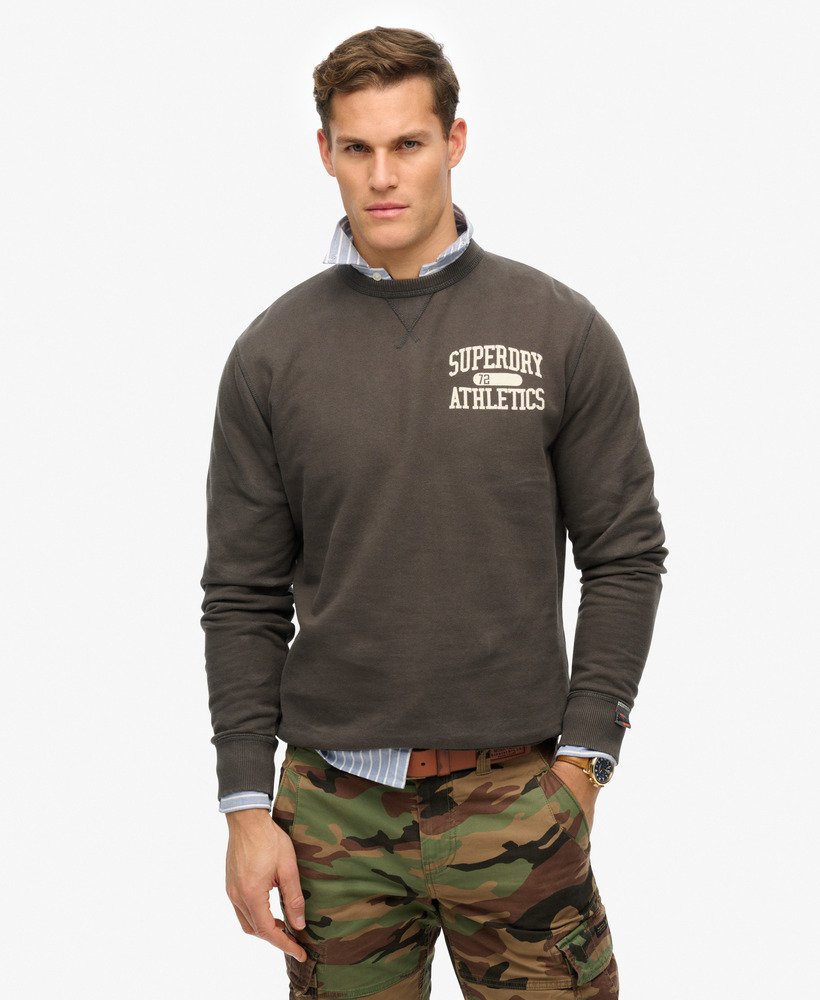 Sweatshirt Athletic Essentials Col Rond, SUPERDRY