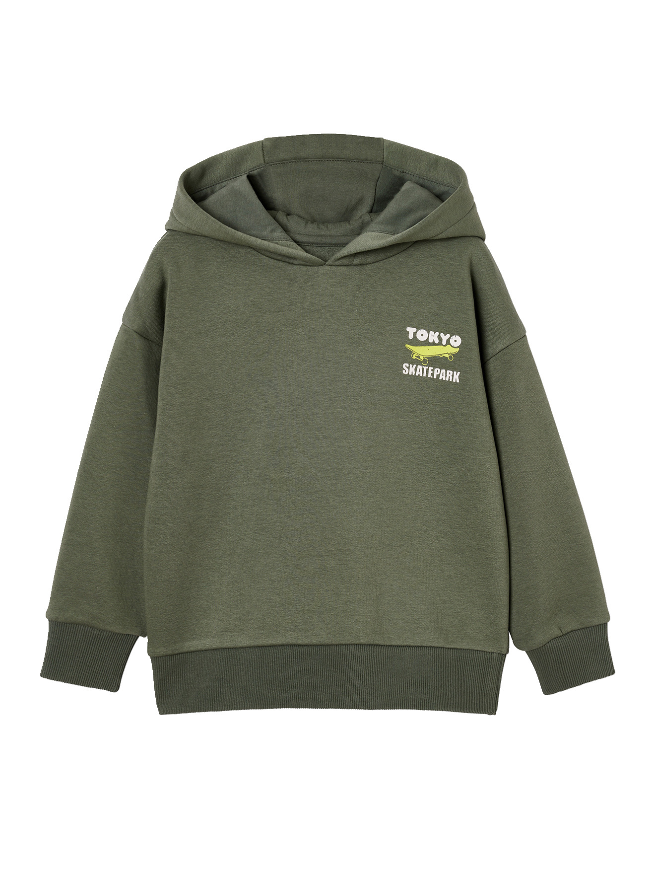 Sweat à capuche motif poitrine, VERTBAUDET