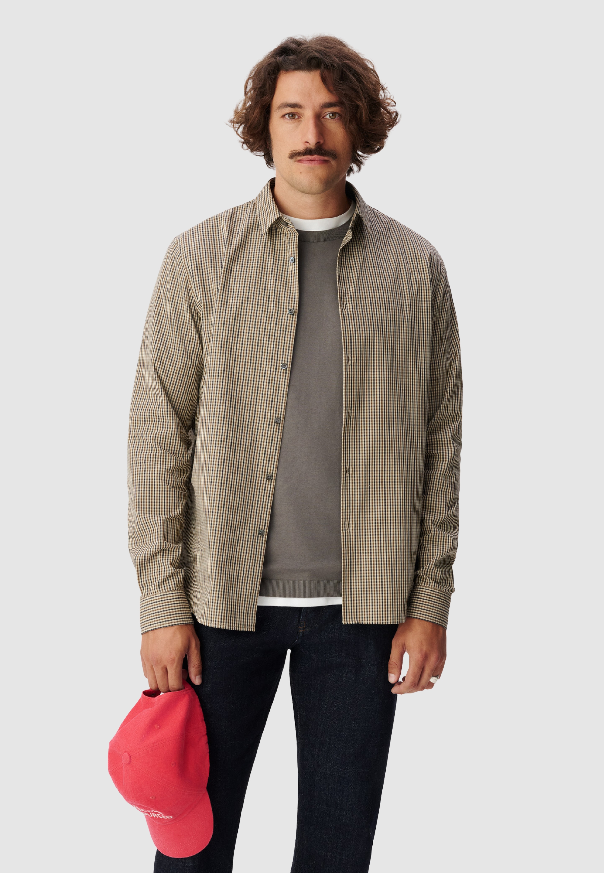 Chemise regular motif carreaux, IKKS
