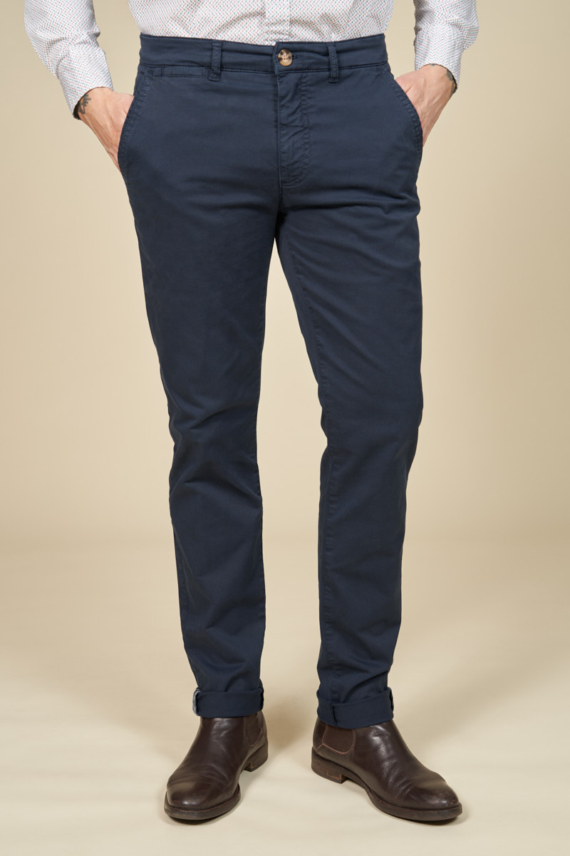 Chino gabardine uni slim, MCS