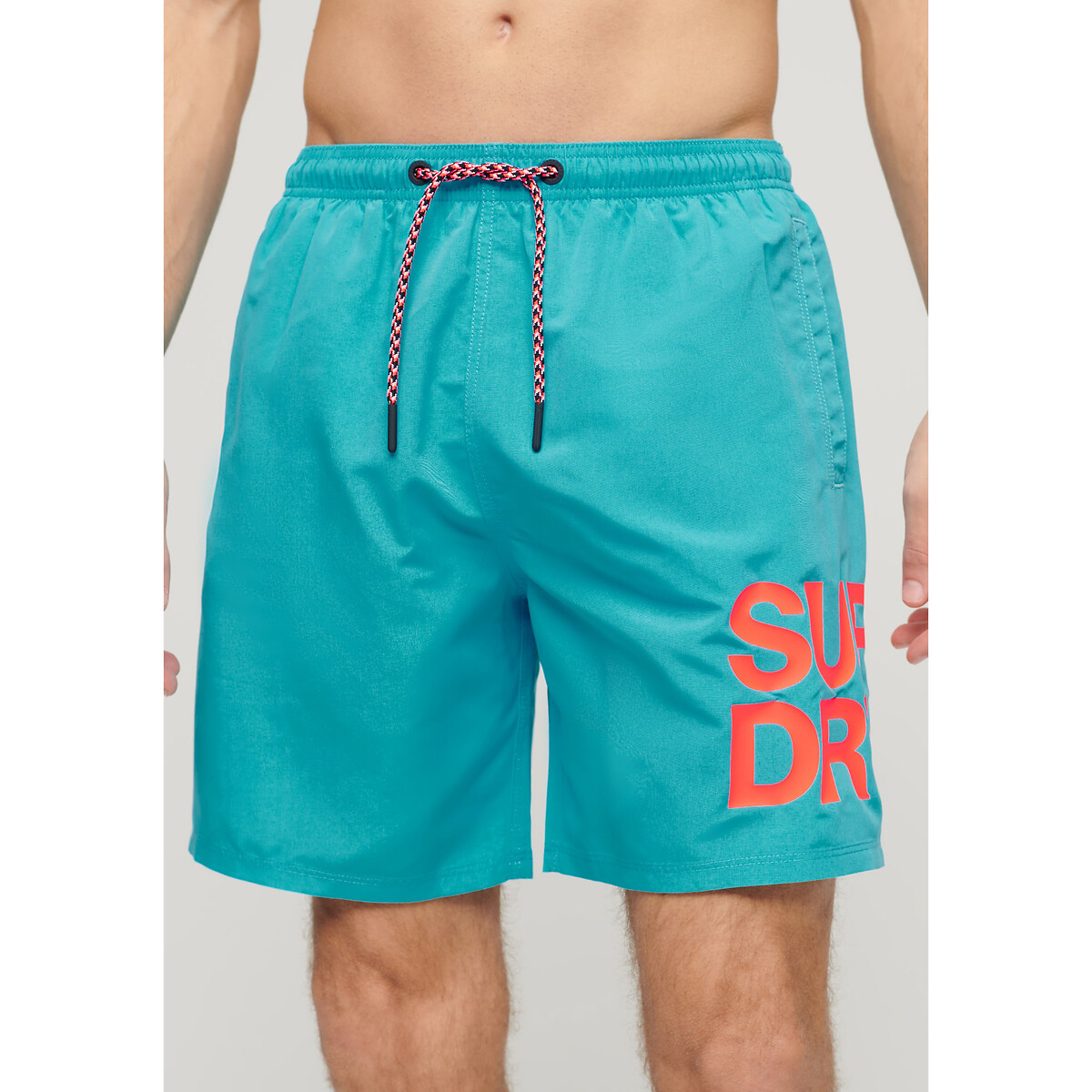 Image of 43cm Swim Shorts with Logo Print