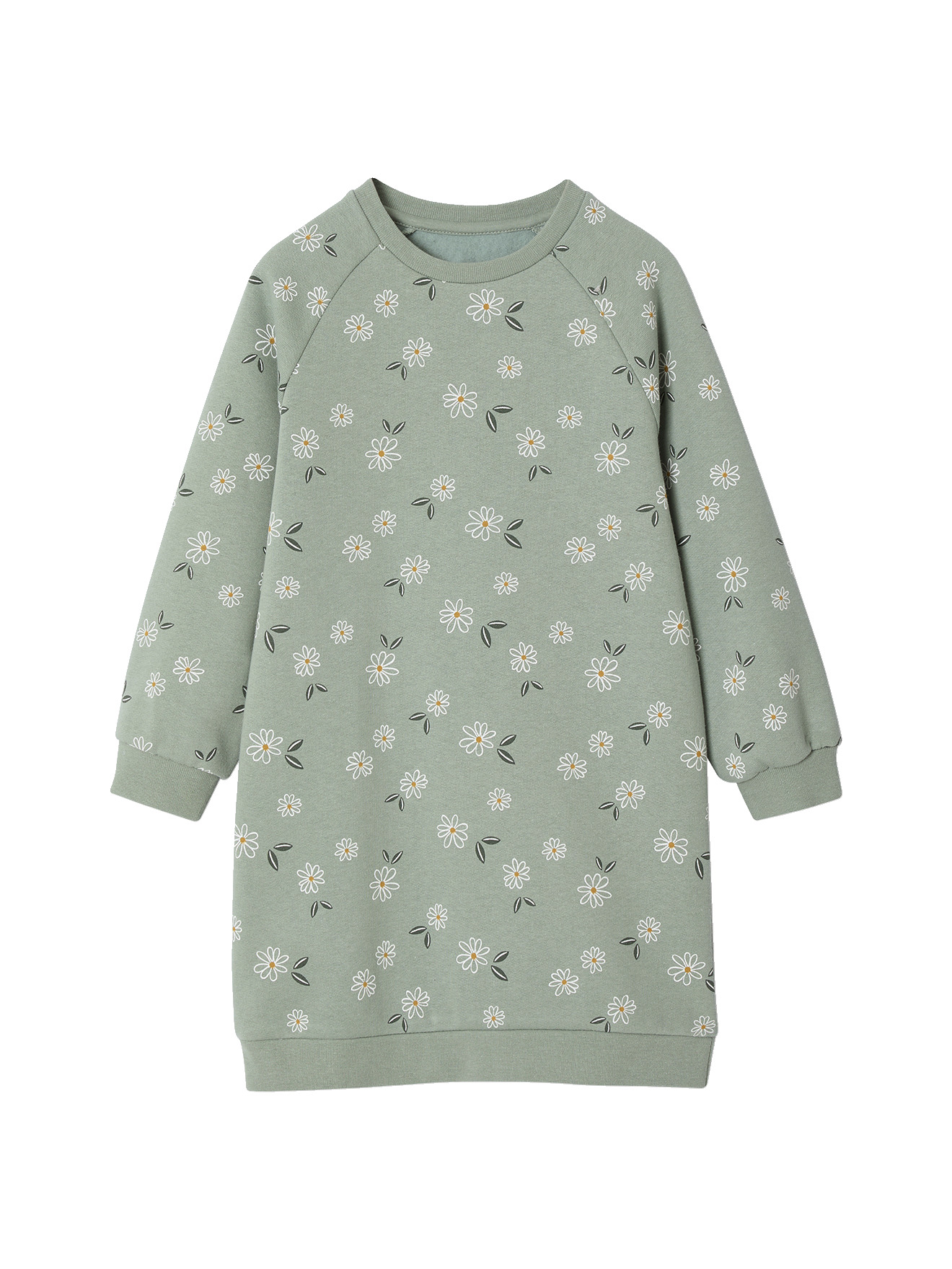 Robe en molleton fleurs pop, VERTBAUDET