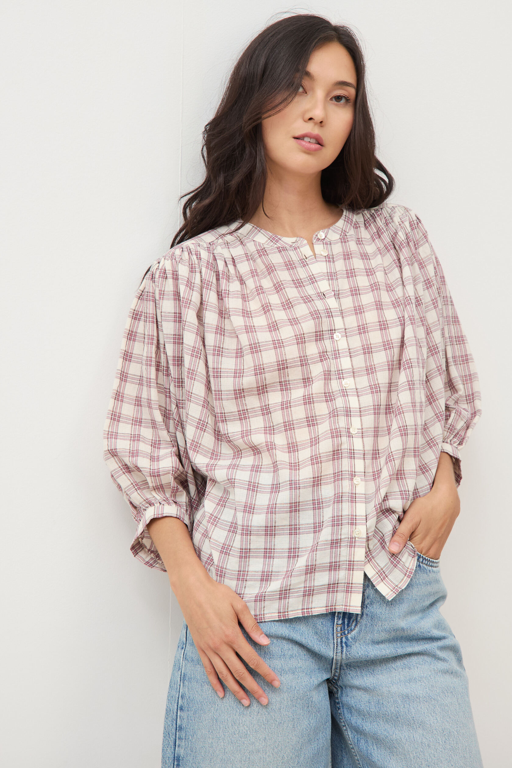 Chemise oversize à carreaux, BONOBO