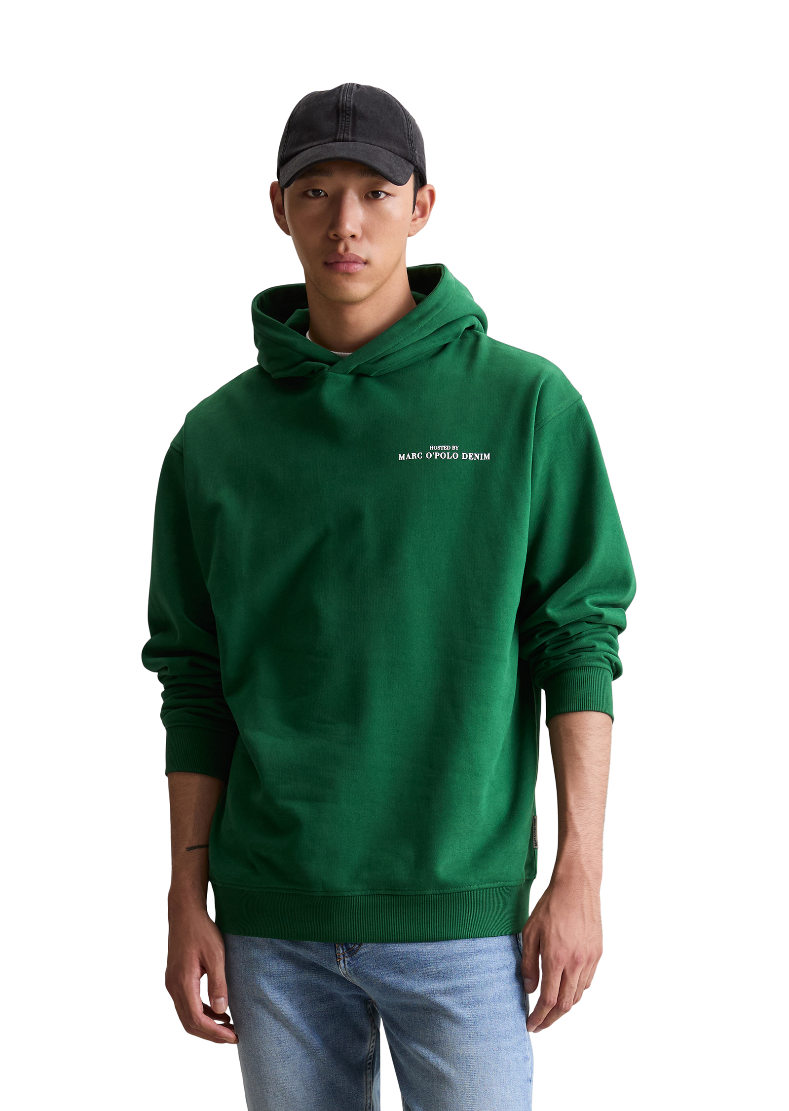 Hoodie relaxed avec un imprimé décontracté dans le dos, MARC O’POLO DENIM