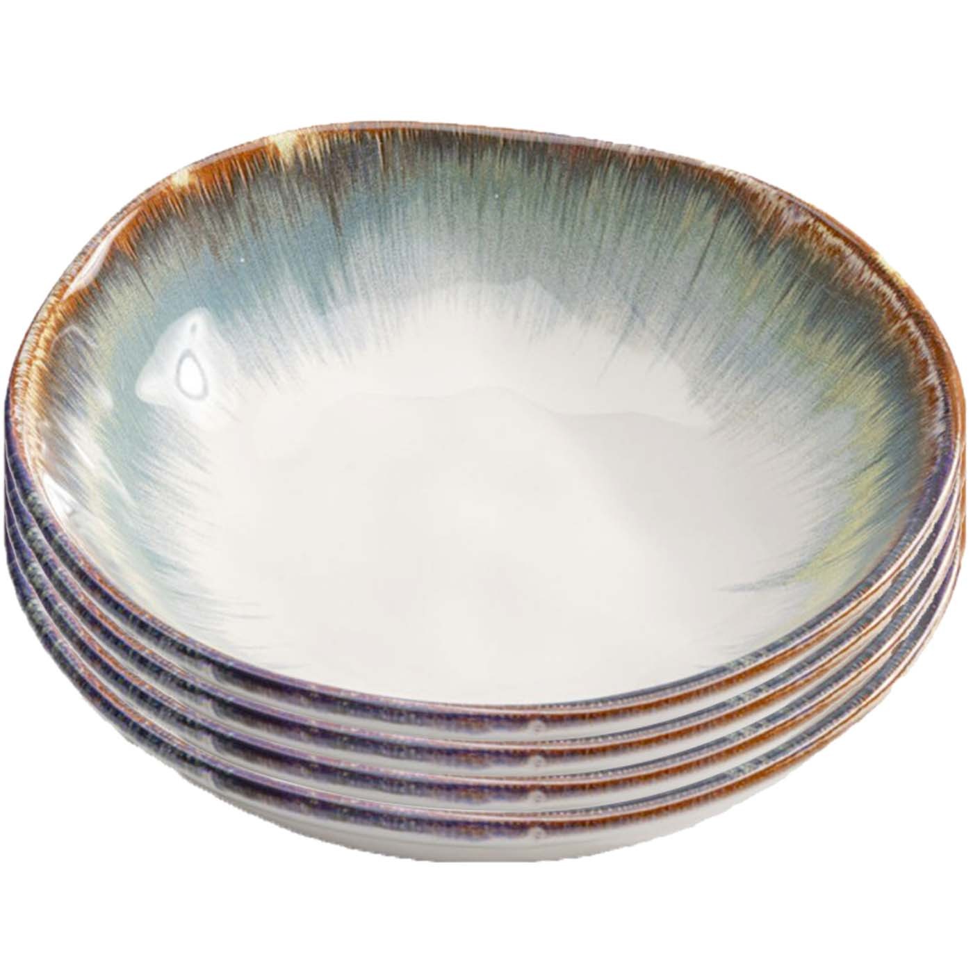 Lot de 4 assiettes creuses, ORGANIC, KARE DESIGN