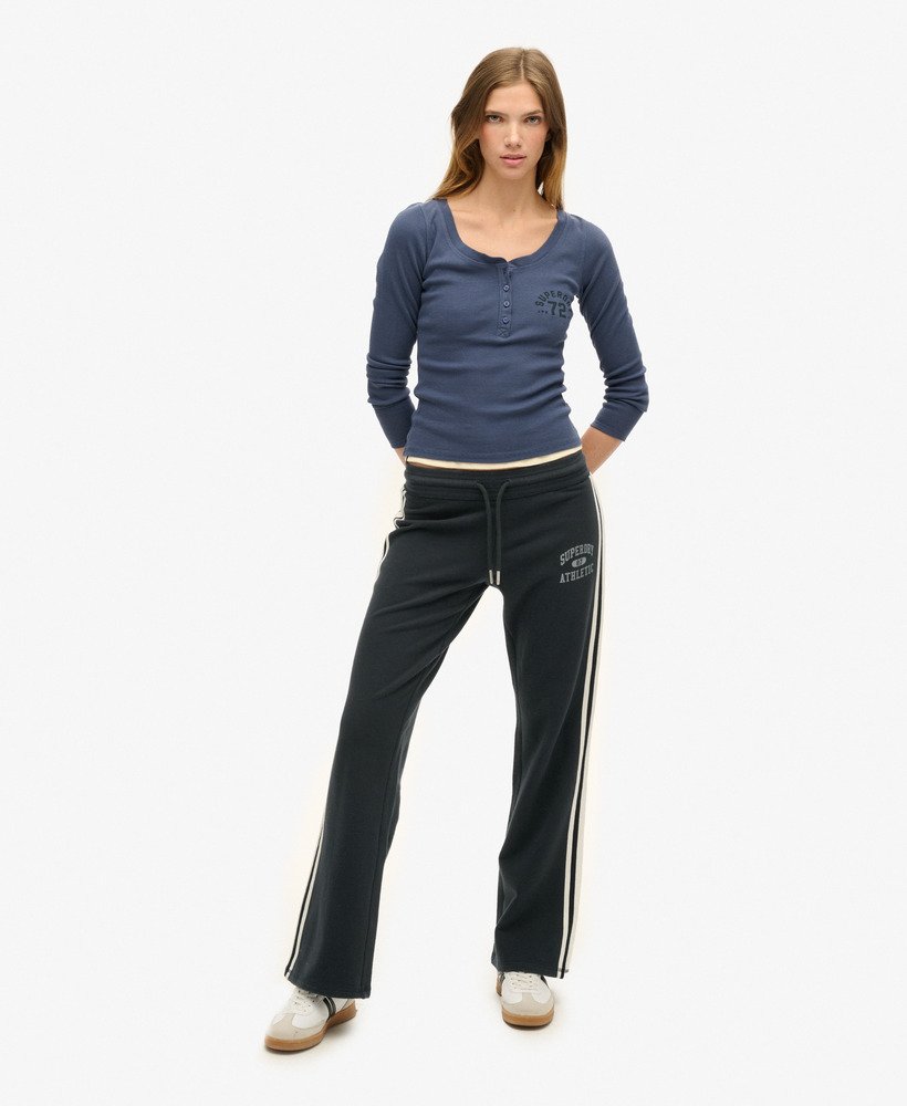 Pantalon de survêtement évasé à rayures Athletic Essentials, SUPERDRY