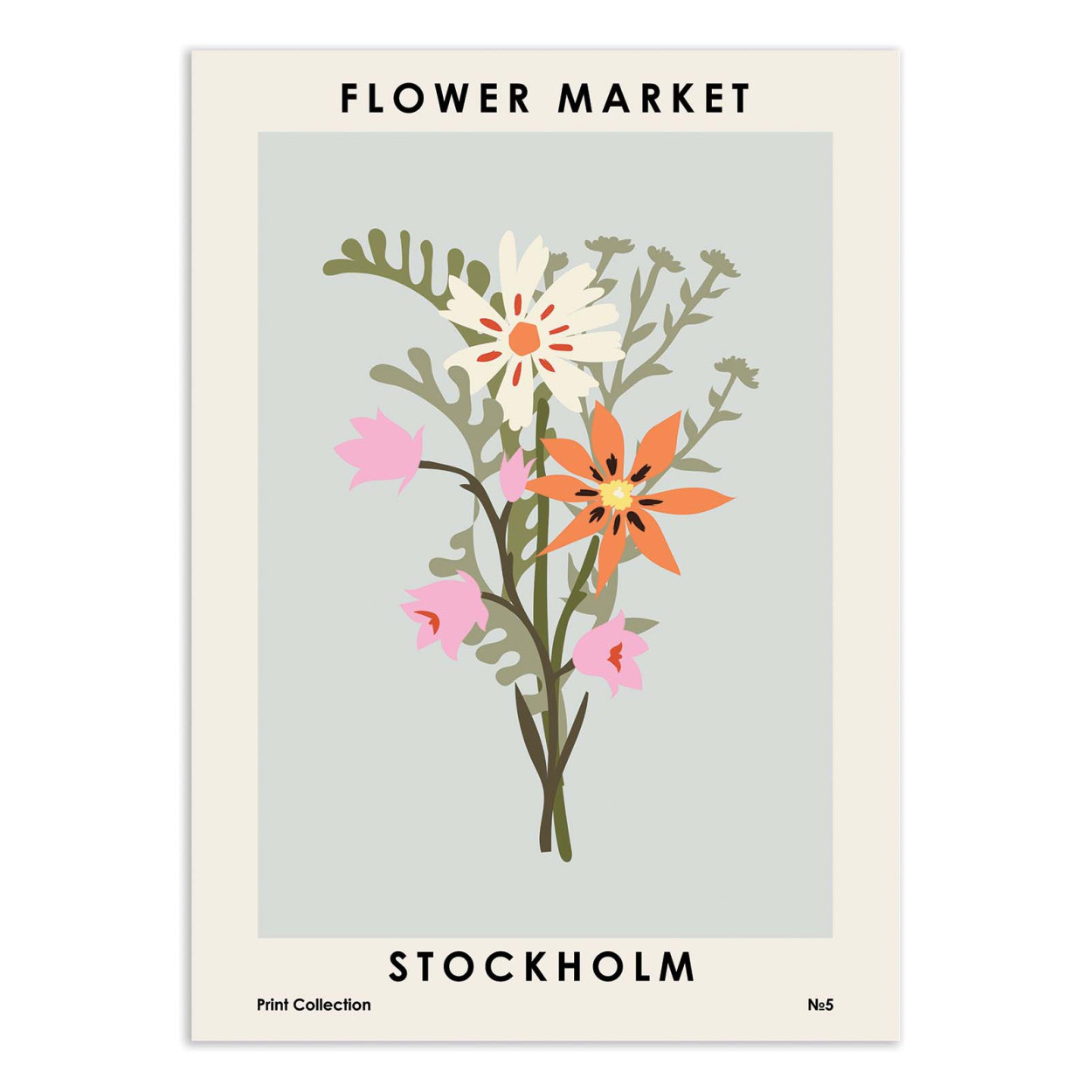 Affiche d'art - Flower Market Stockholm - NKTN, WALL EDITIONS