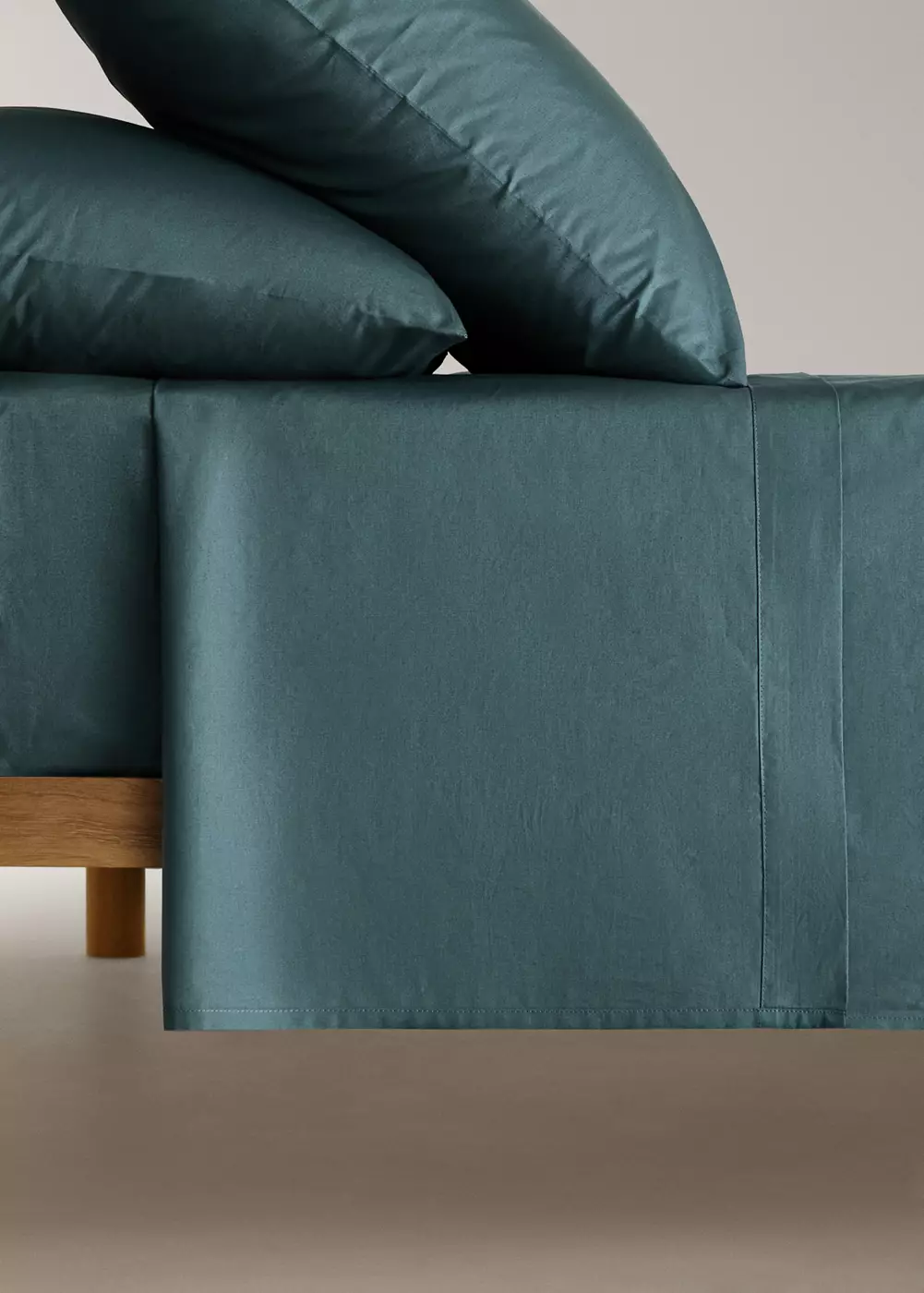 Drap plat percale de coton 200 fils lit 135/140 cm, MANGO HOME