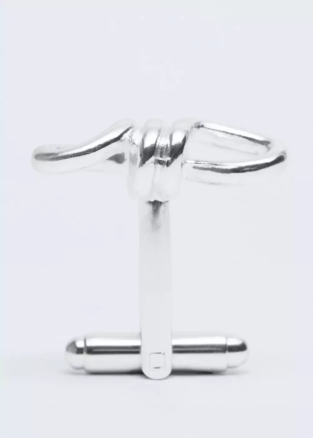 Boutons de manchette métalliques nœud, MANGO